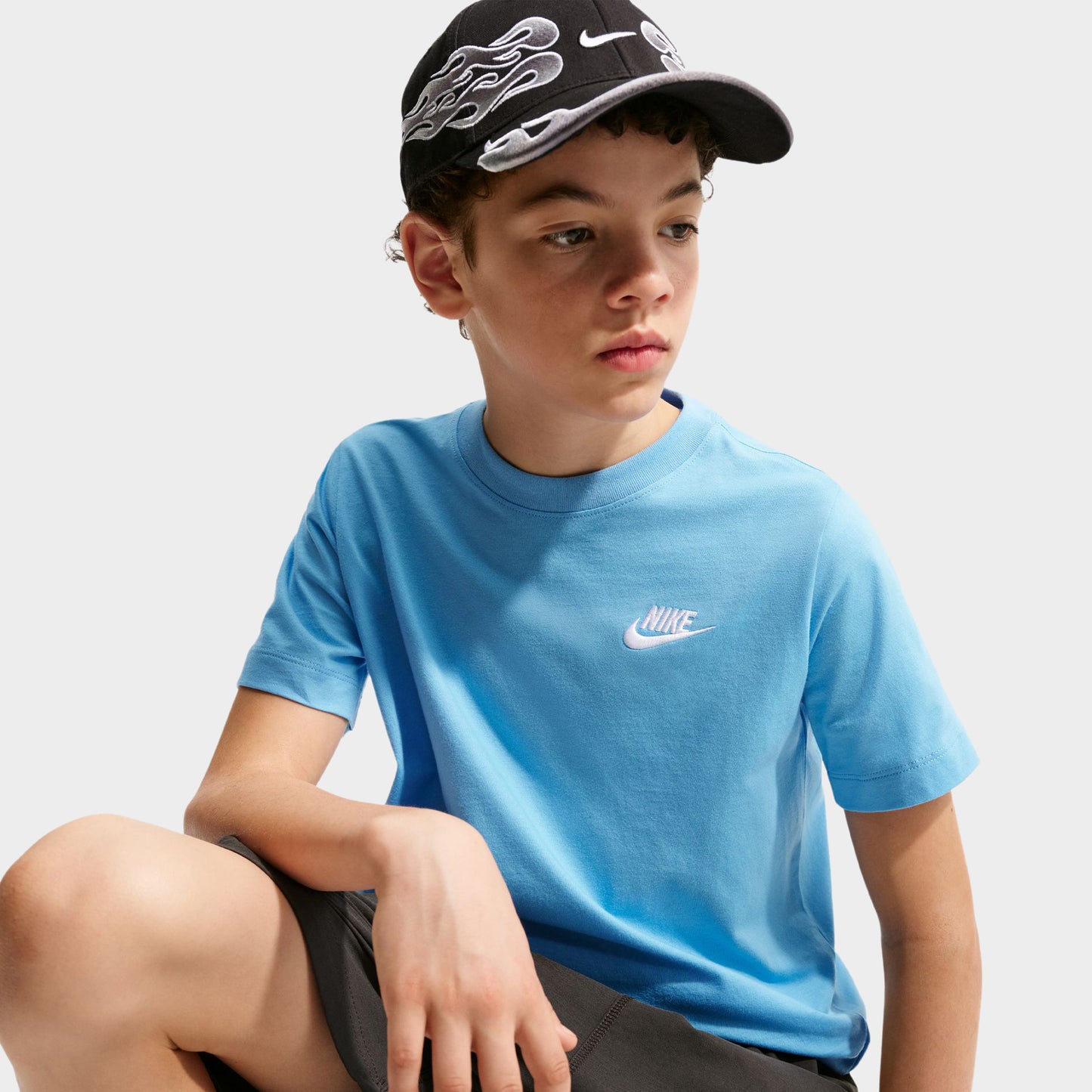 Nike T-shirt Futura pour enfant - bleu football