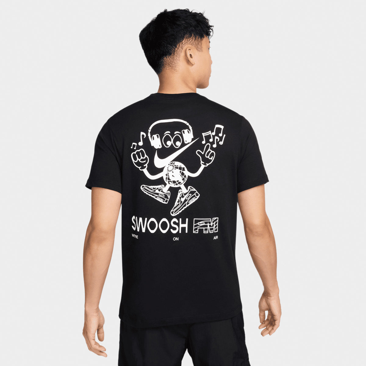 Nike Sportswear Swoosh FM Graphic T Shirt Black JD Sports