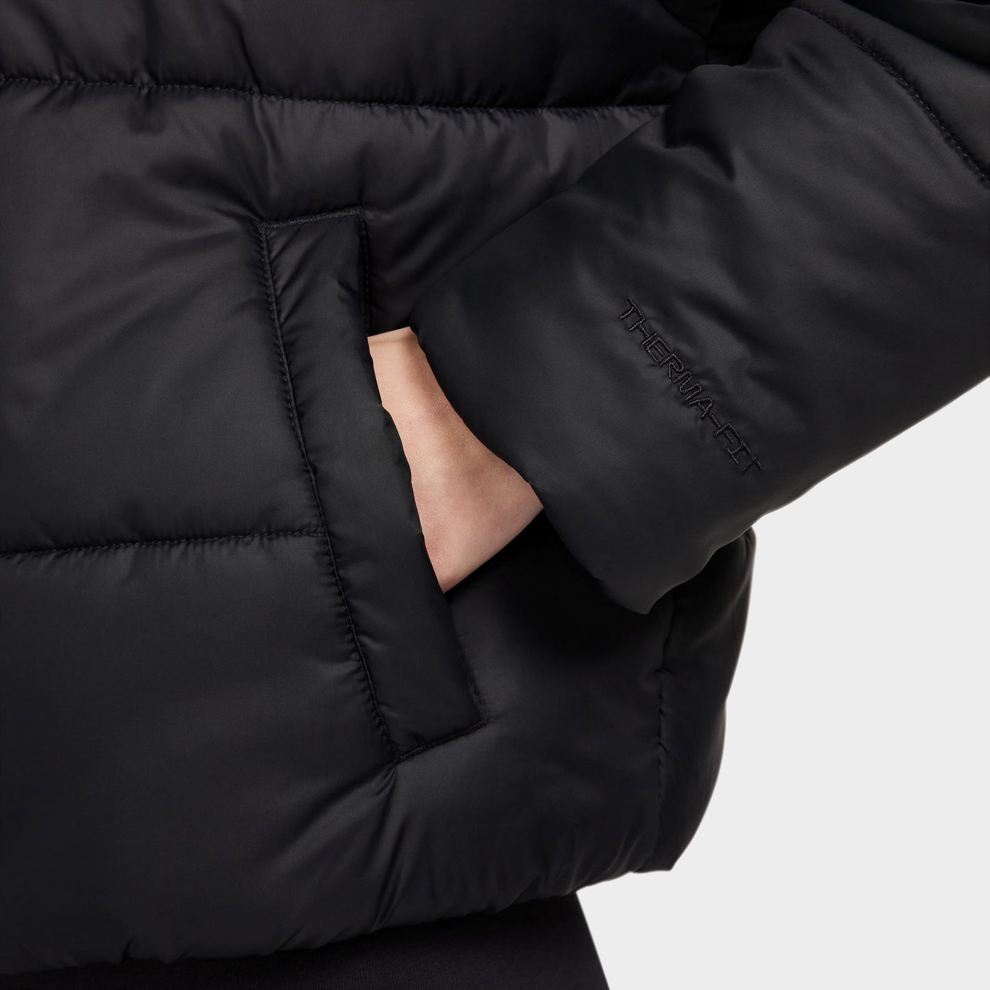 Nike Sportswear - Veste polaire classique Therma-FIT pour femme - Noir / Blanc