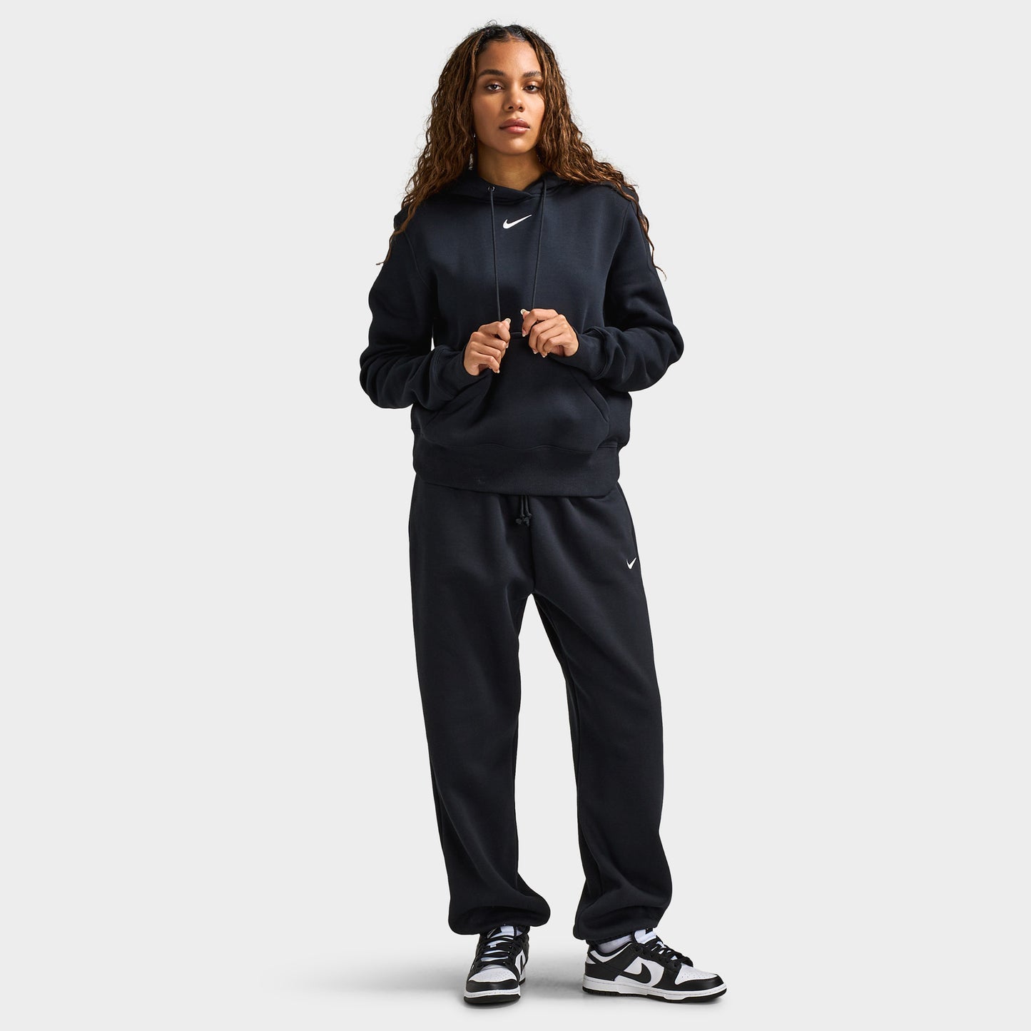 Nike Sportswear Femmes Phoenix Fleece Pantalons Noir/ Voile