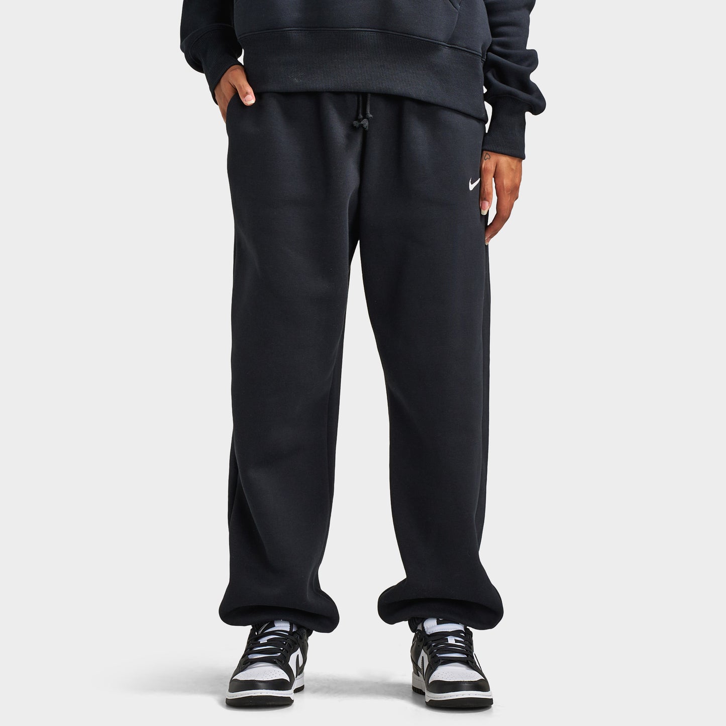 Nike Sportswear Femmes Phoenix Fleece Pantalons Noir/ Voile
