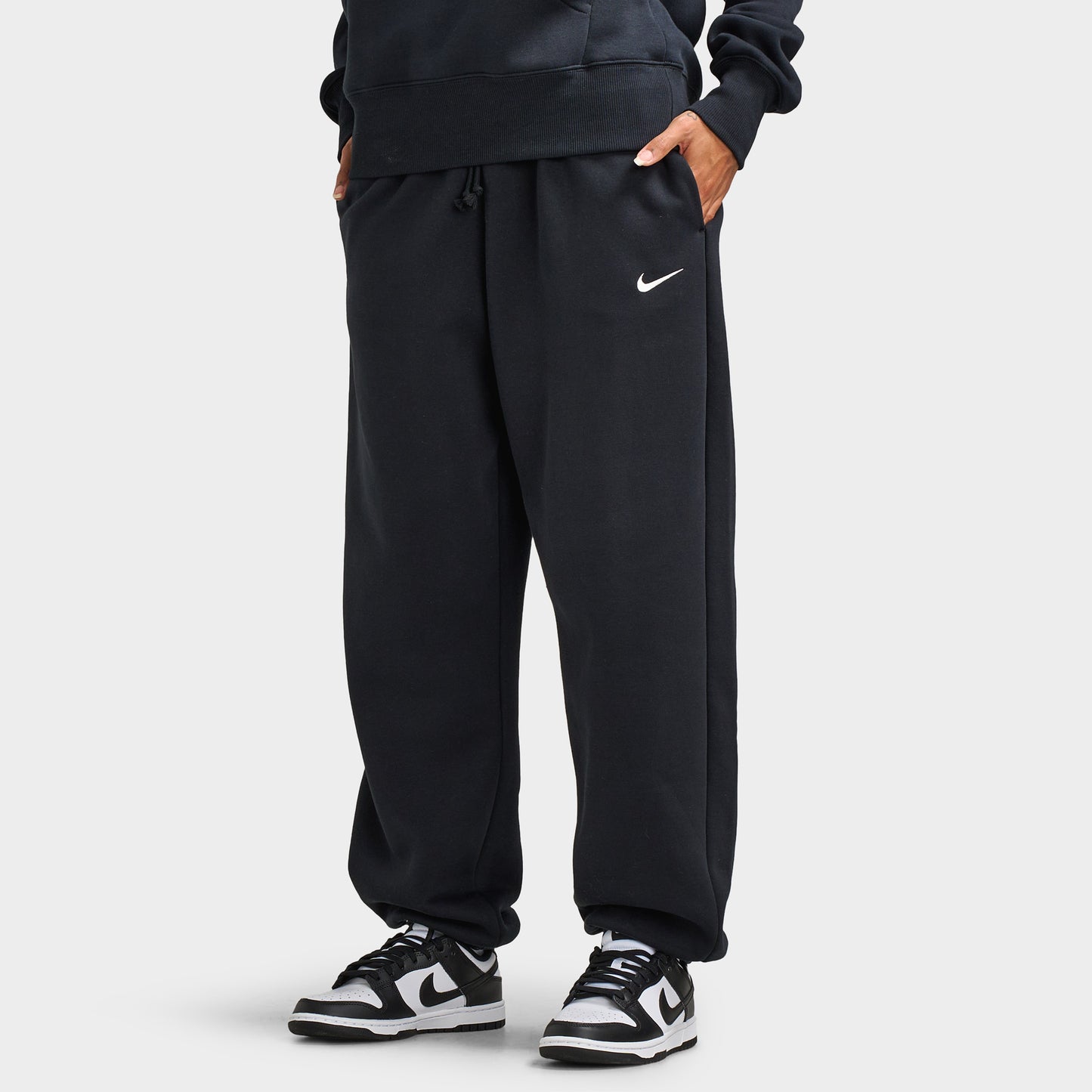 Nike Sportswear Femmes Phoenix Fleece Pantalons Noir/ Voile