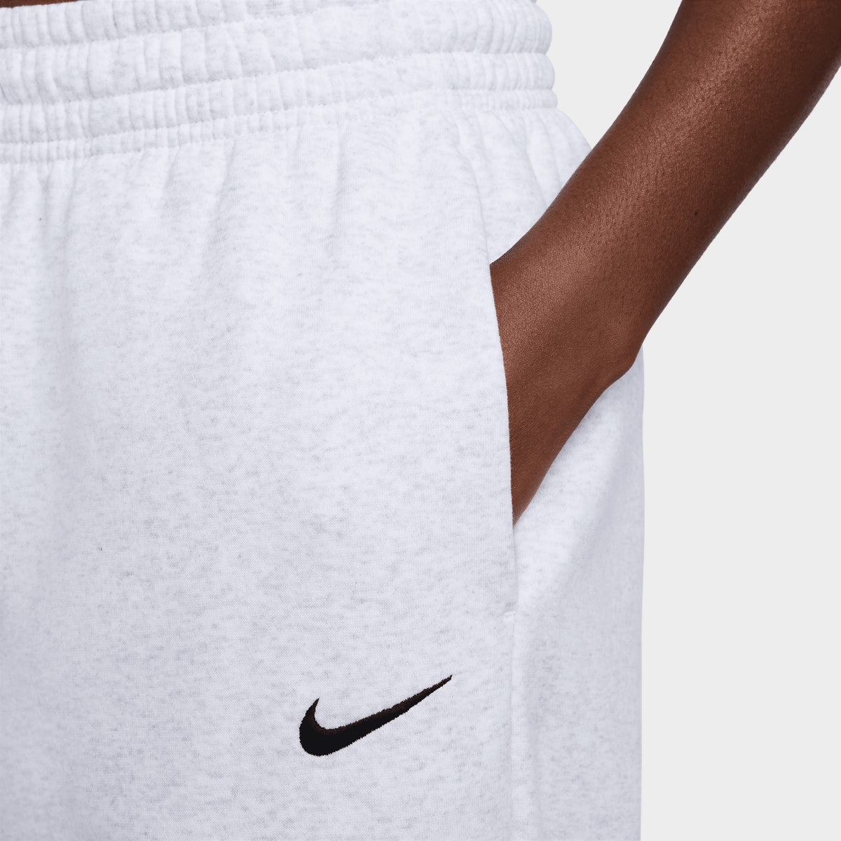 Nike Women s High Waisted Oversized Sweatpants Birch Heather Black JD Sports