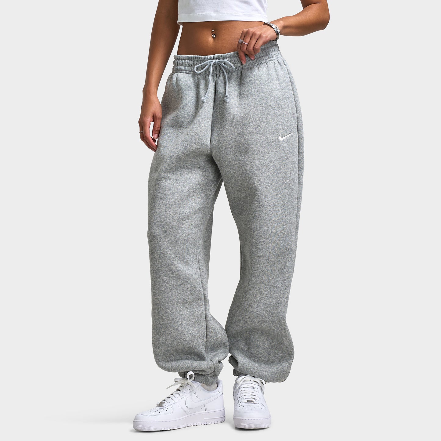 Nike Sportswear Women's Phoenix High-Waisted Oversized Sweatpants Dk Grey Heather / Sail