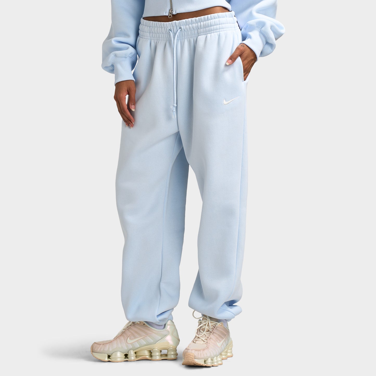 Nike Sportswear Women's Phoenix Fleece High-Waisted Oversized Sweatpants Blue Tint / Sail