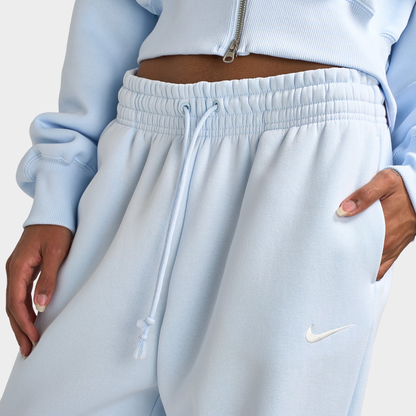 Nike Sportswear Women's Phoenix Fleece High-Waisted Oversized Sweatpants Blue Tint / Sail