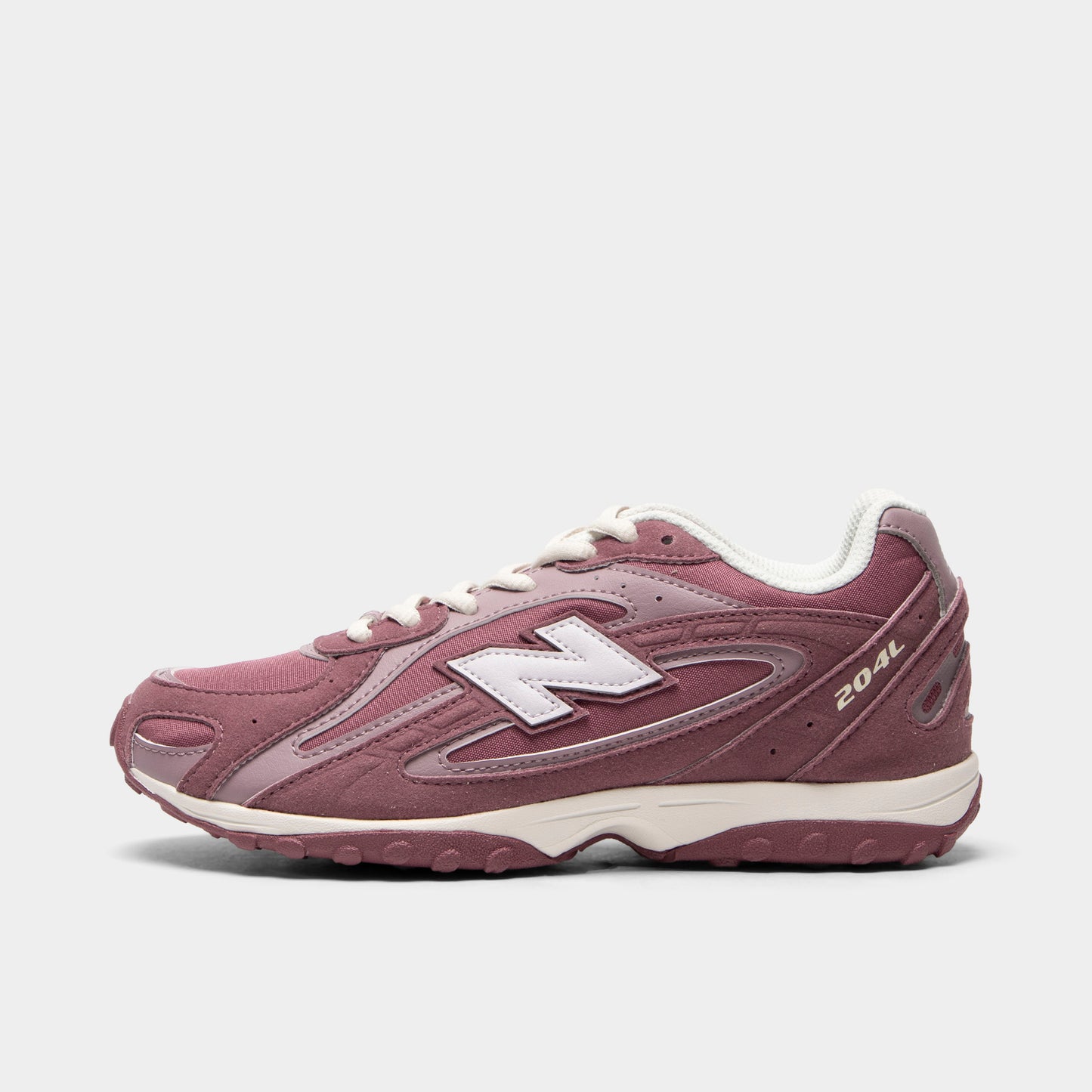 New Balance Junior 204L Gris Horizon / Bordeaux Délavé