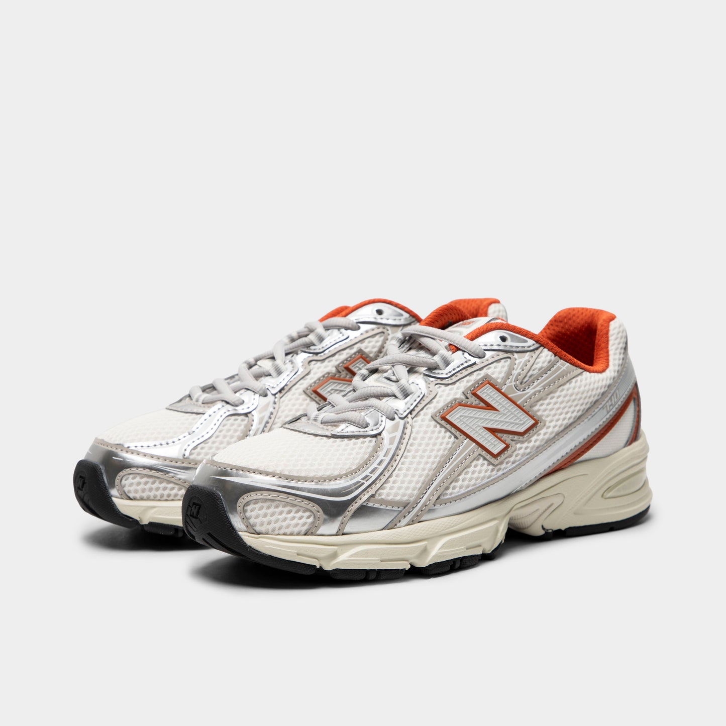 New Balance Juniors' 740 Silver Metallic / Cinnamon