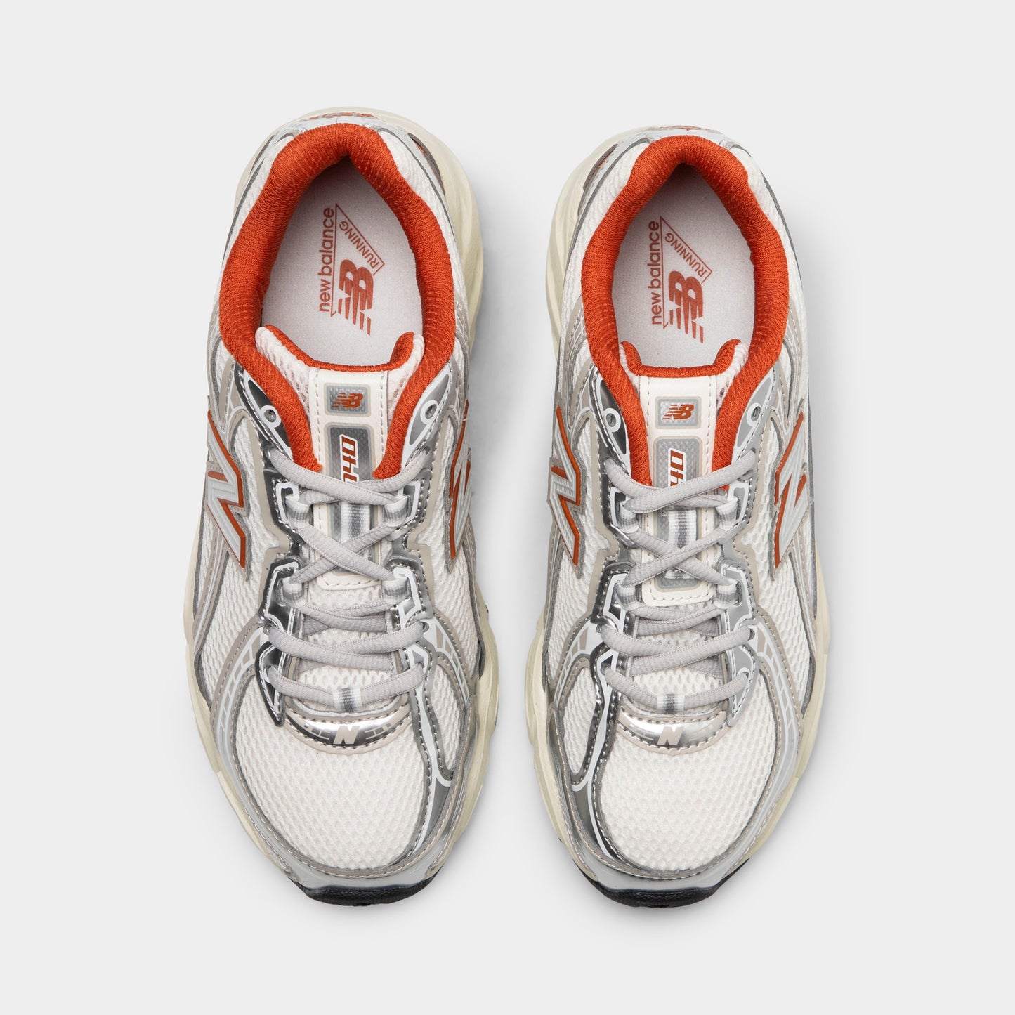 New Balance Juniors' 740 Silver Metallic / Cinnamon