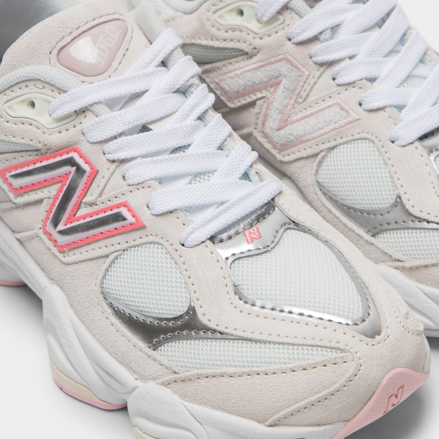 New Balance Junior 9060 Blanc / Rose
