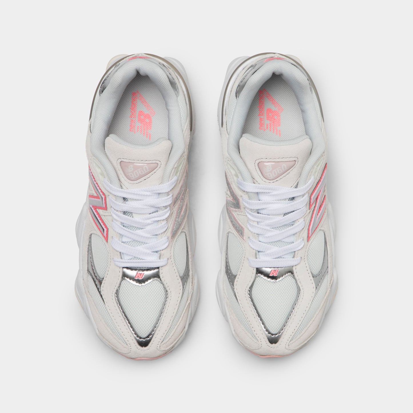 New Balance Junior 9060 Blanc / Rose