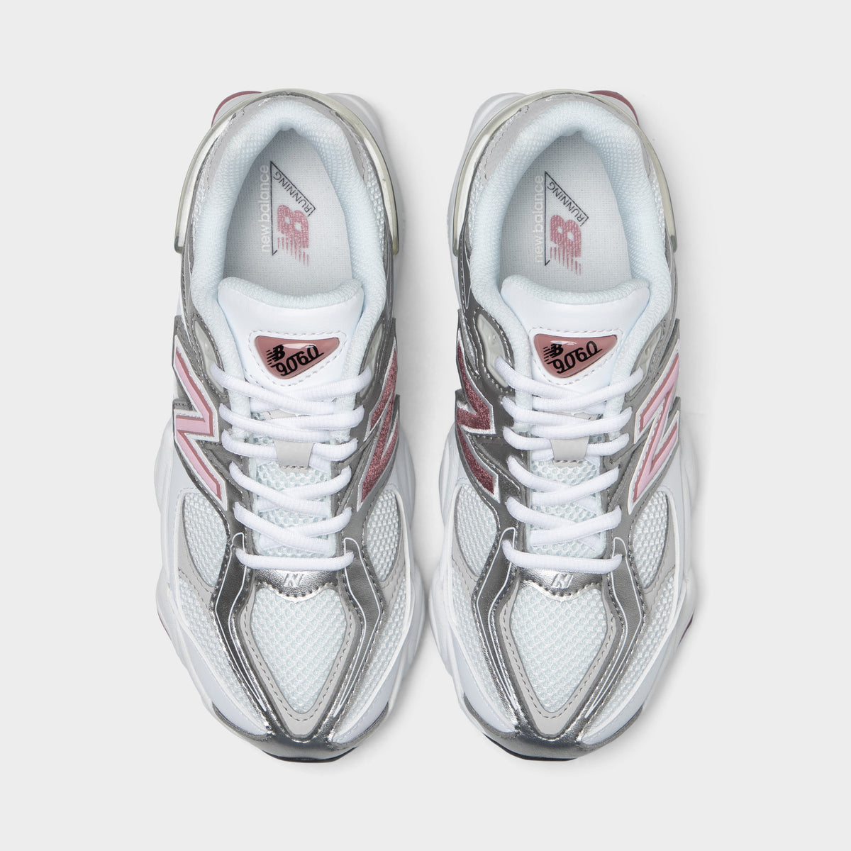 New Balance Junior 9060 Blanc / Bois de rose