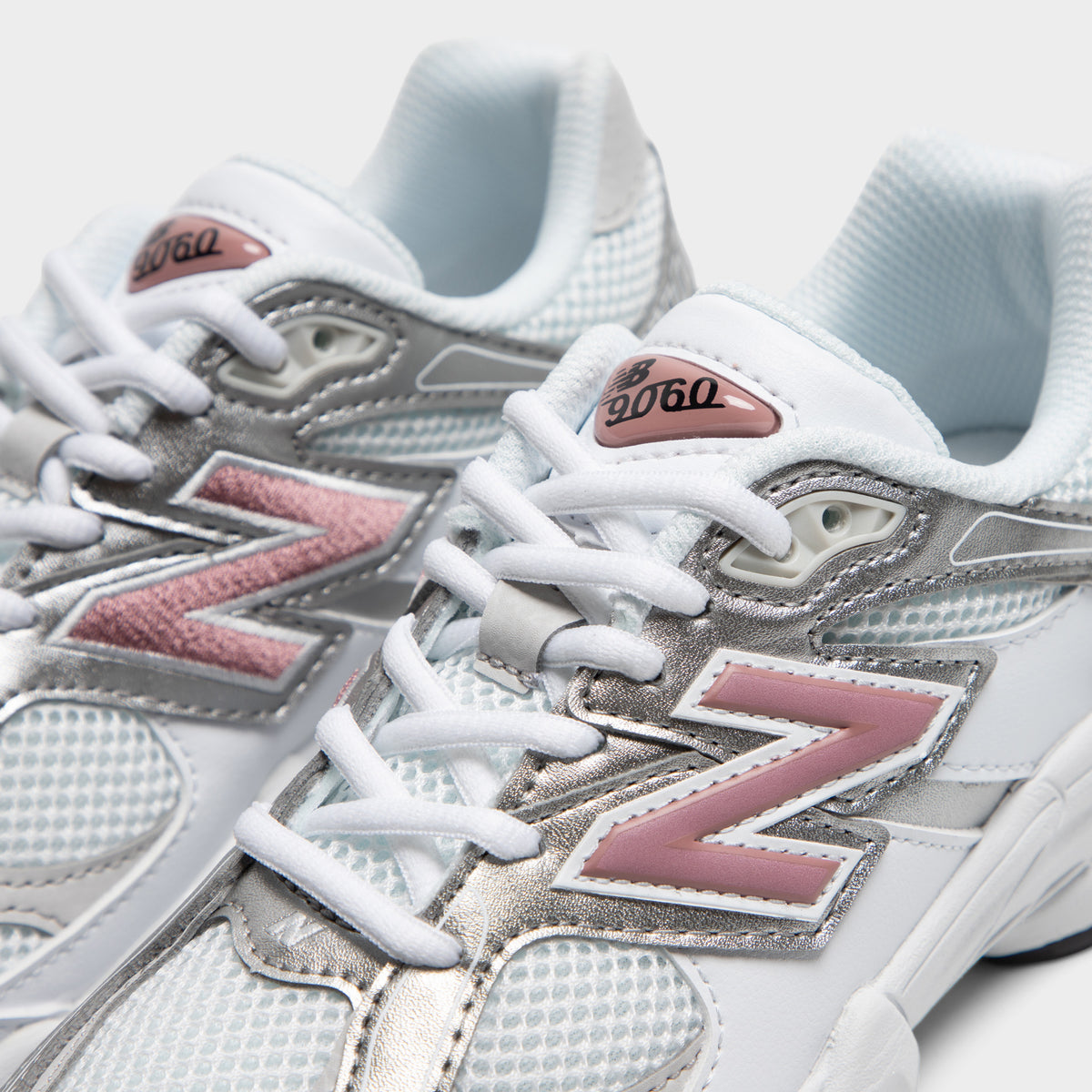 New Balance Junior 9060 Blanc / Bois de rose