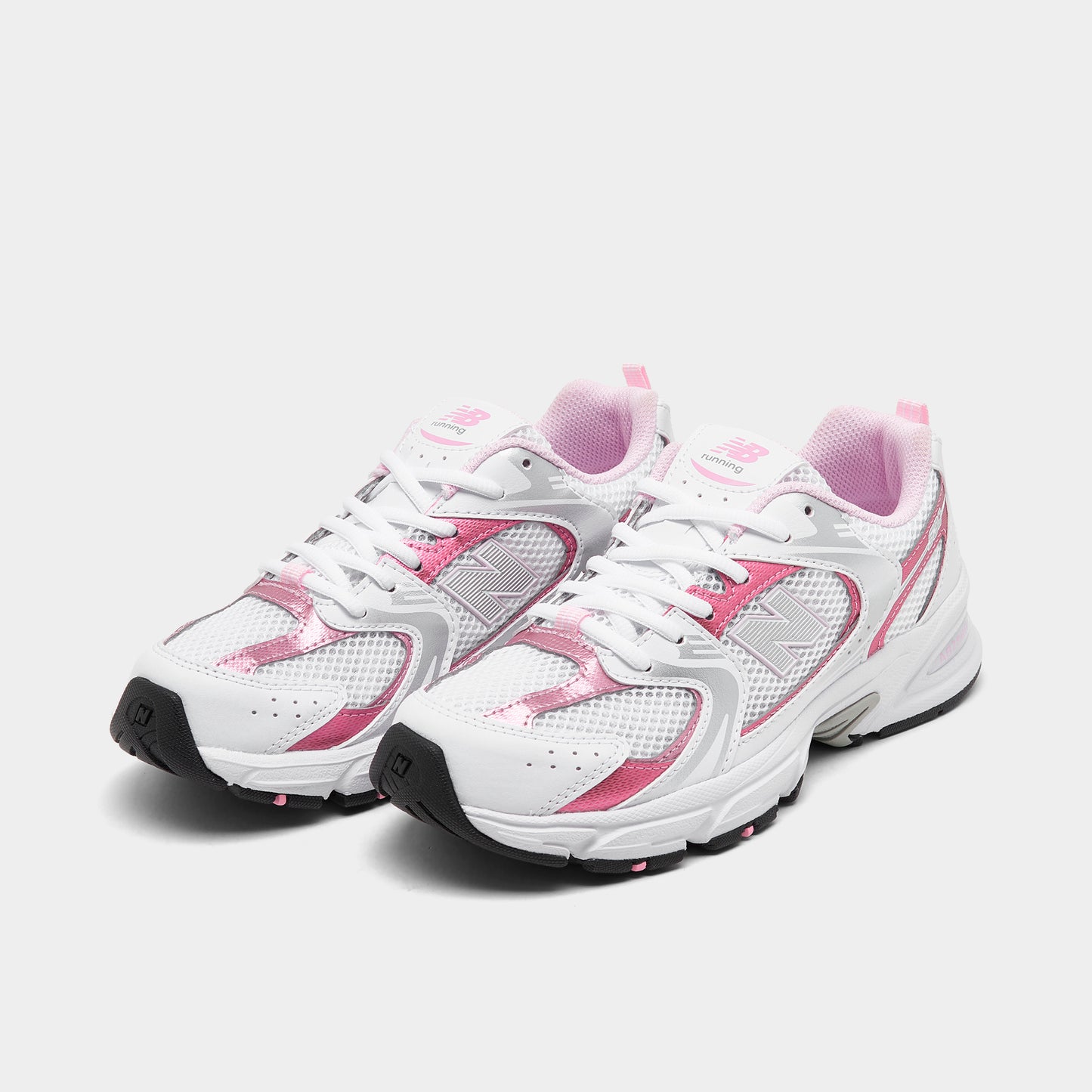 New Balance Juniors' 530 White / Pink - Silver