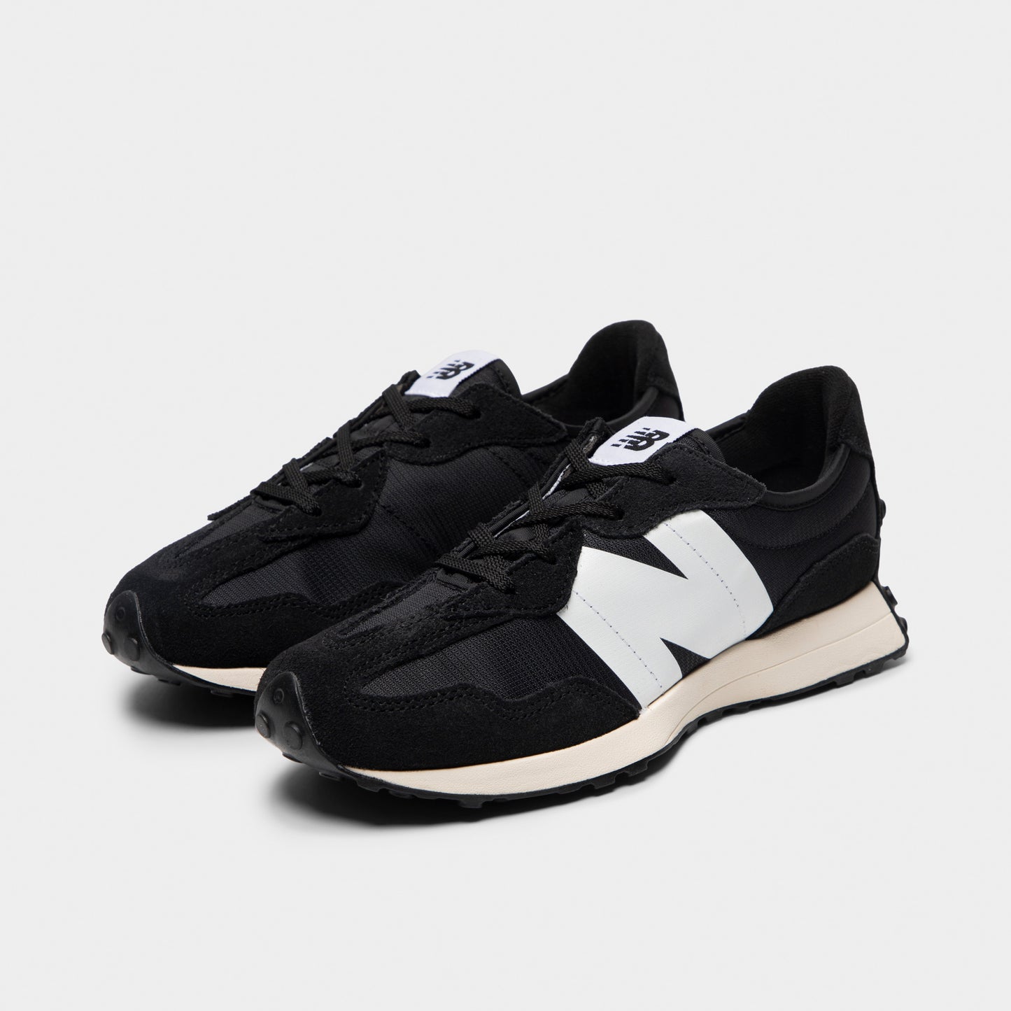 New Balance Juniors' 327 Black / White
