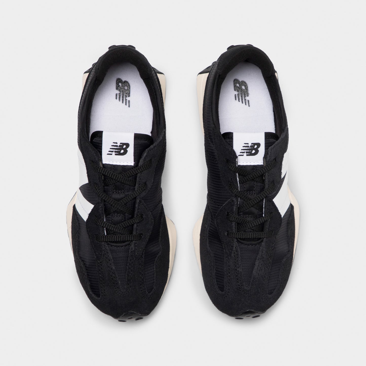 New Balance Juniors' 327 Black / White