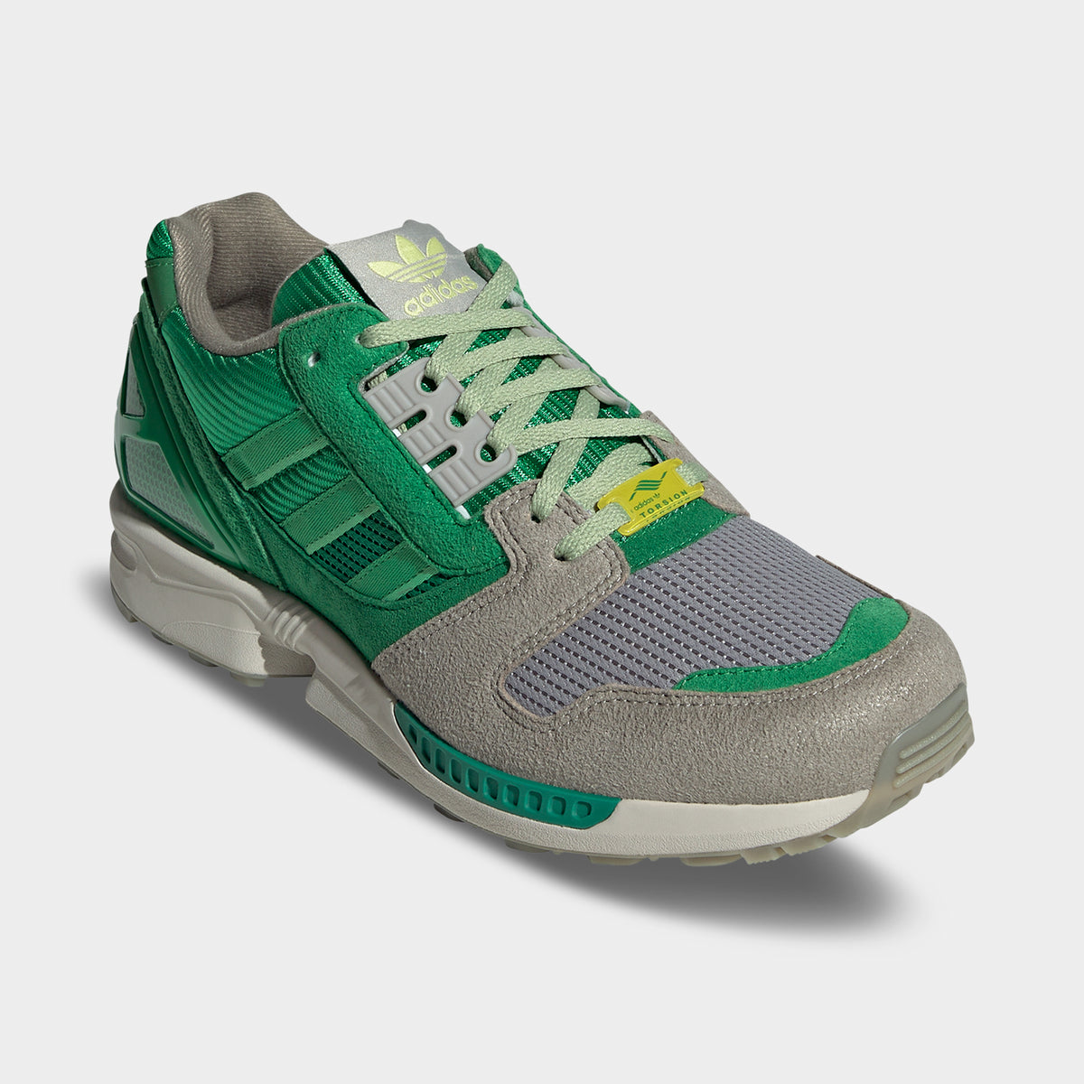 Grey and green adidas shoes sales
