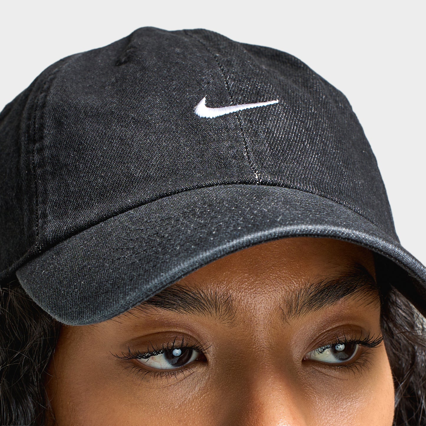 Nike Club Unstructured Casquette Denim Noir / Blanc