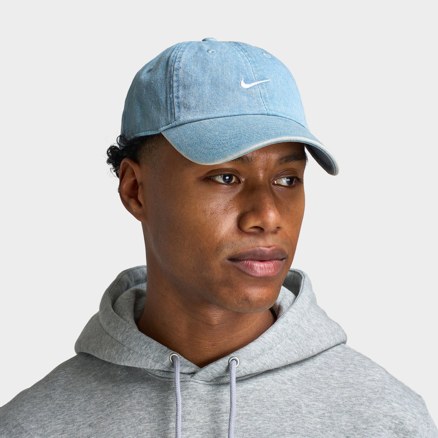 Nike Club Unstructured Denim Cap Aegean Storm / Thunder Blue - White