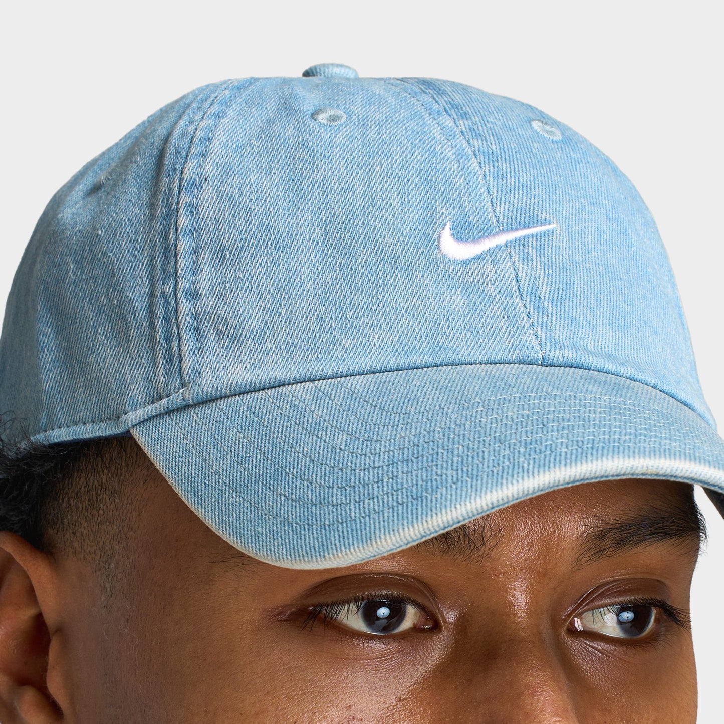 Nike Club Unstructured Denim Cap Aegean Storm / Thunder Blue - White
