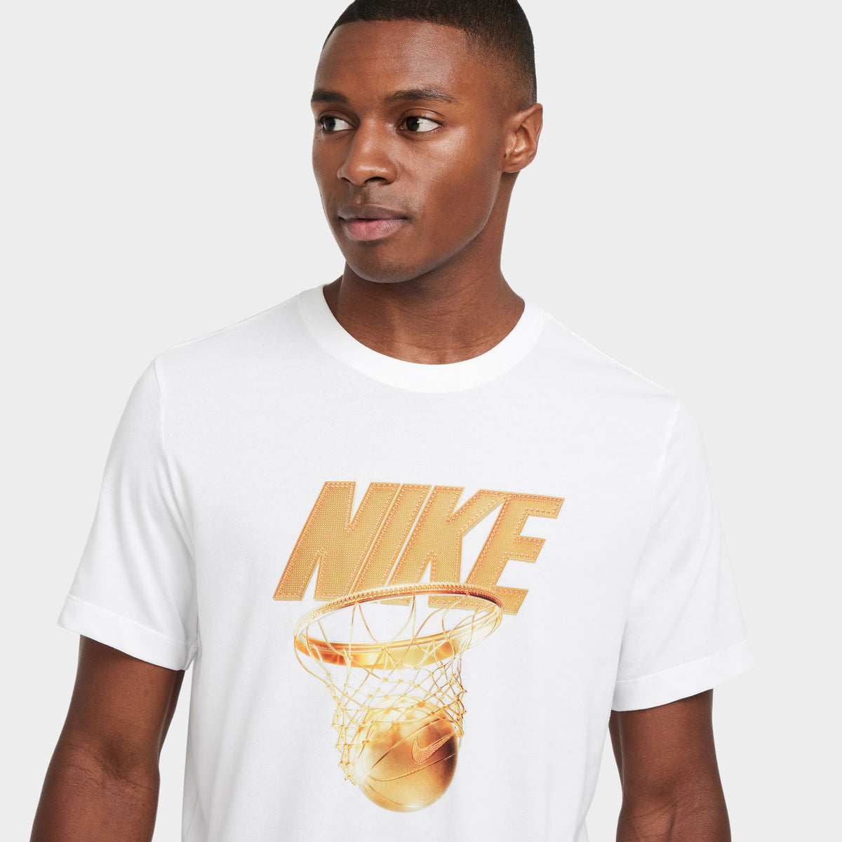 Nike Dri FIT Basketball T Shirt White