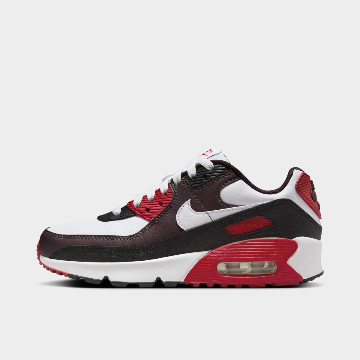 Nike Air Max 90 GS Burgundy Crush White Black