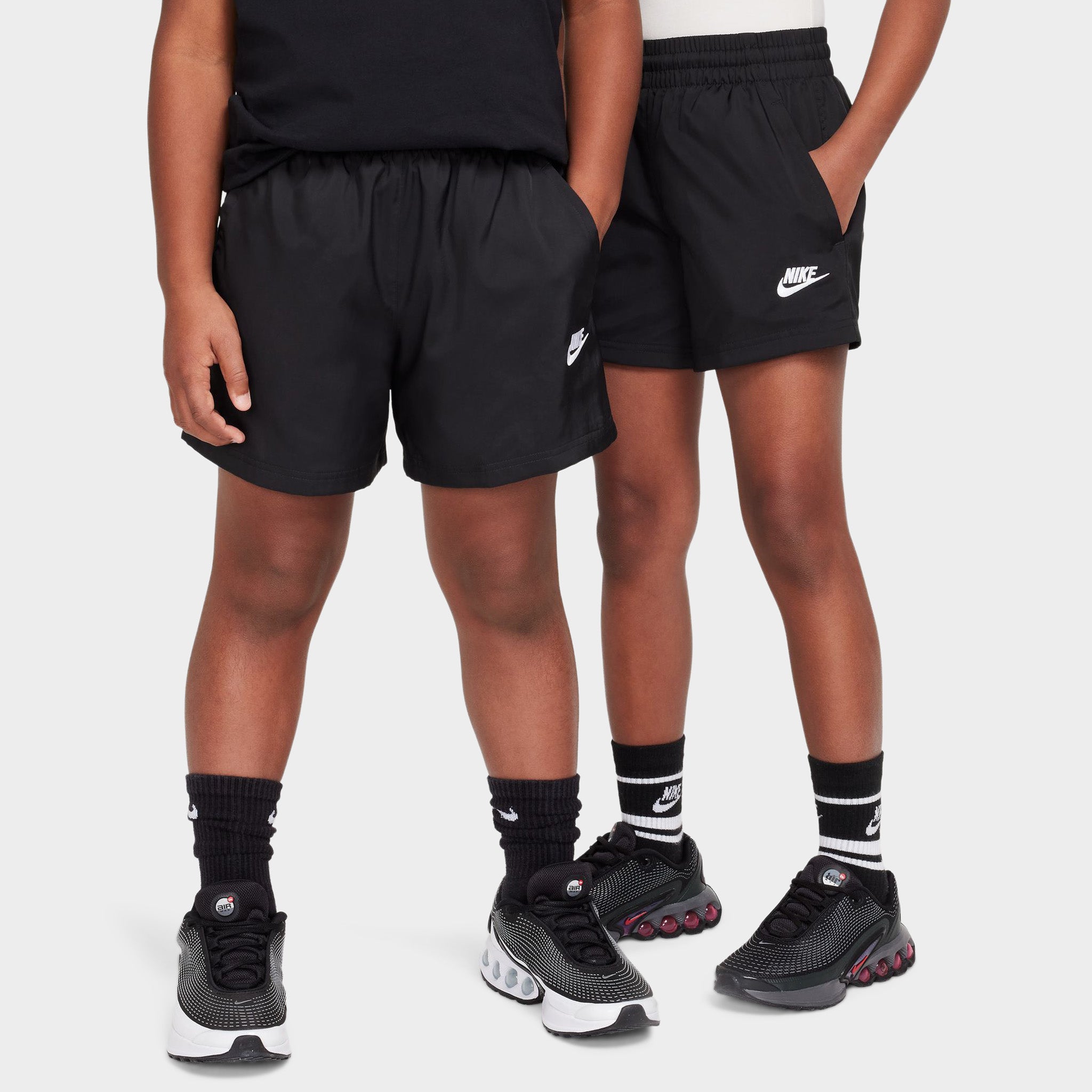 Nike Sportswear Juniors' Club Woven Shorts Black / White – JD Sports