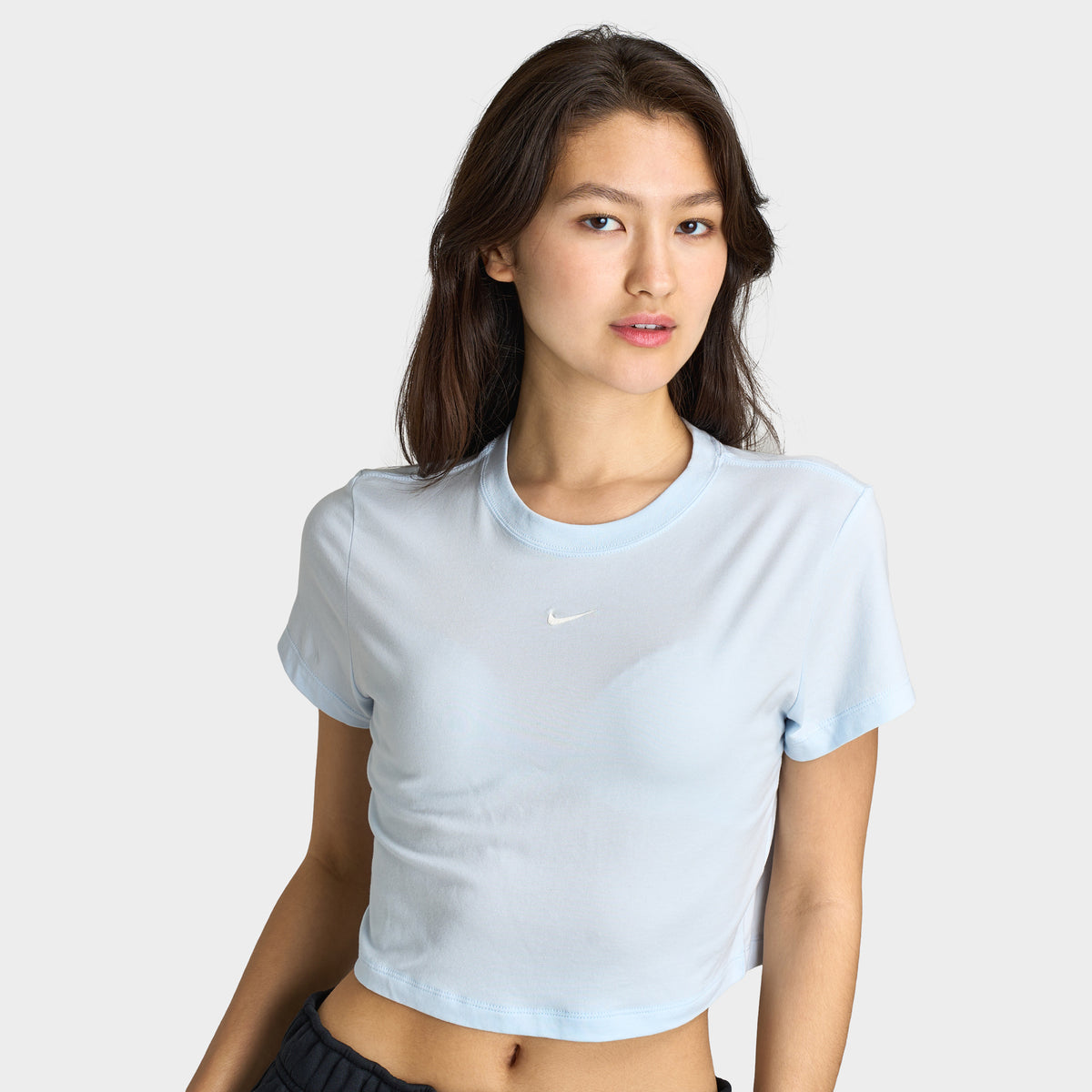 ★ Nike★ Sportswear Chill Knit T-shirt W Blue Tint Sale FV Nike Sportswear Women's Chill Knit Cropped T-Shirt Blue Tint