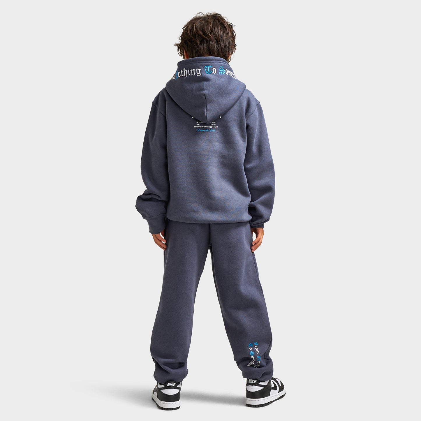 Hoodrich Juniors' Gothic Pullover Hoodie Ombre Blue / White - Diva Blue