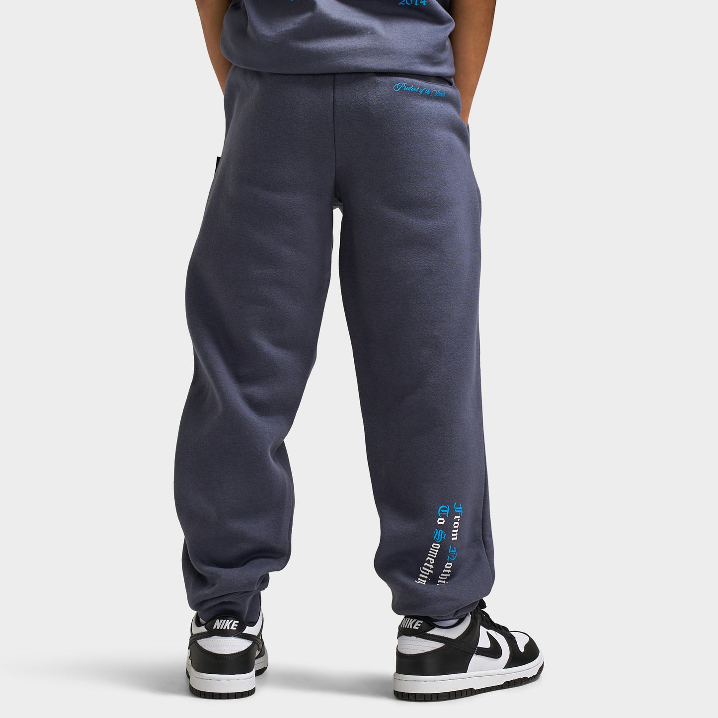 Hoodrich Junior' Joggers Gothiques Bleu Ombre / Blanc - Bleu Diva