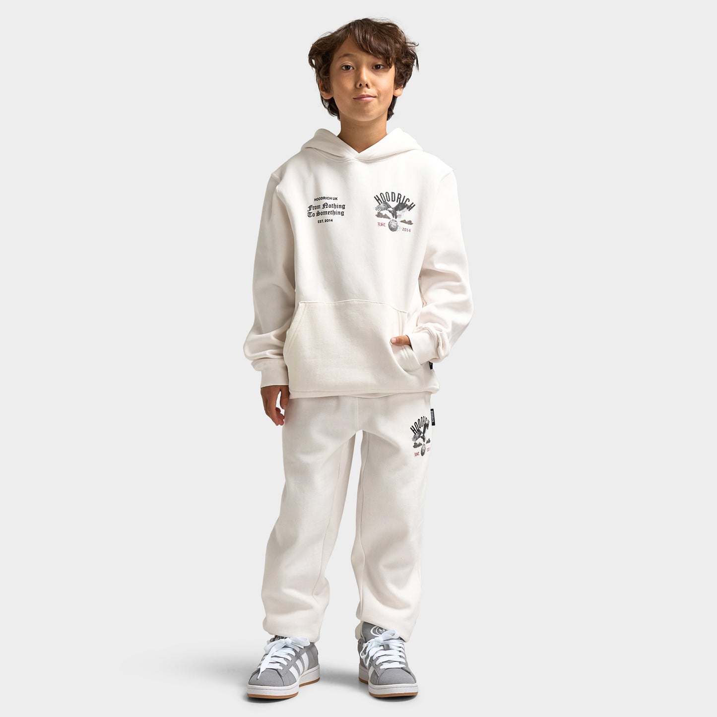 Hoodrich Junior Eagle Chandail à Capuchon Blanc De Blanc / Noir - Lychee