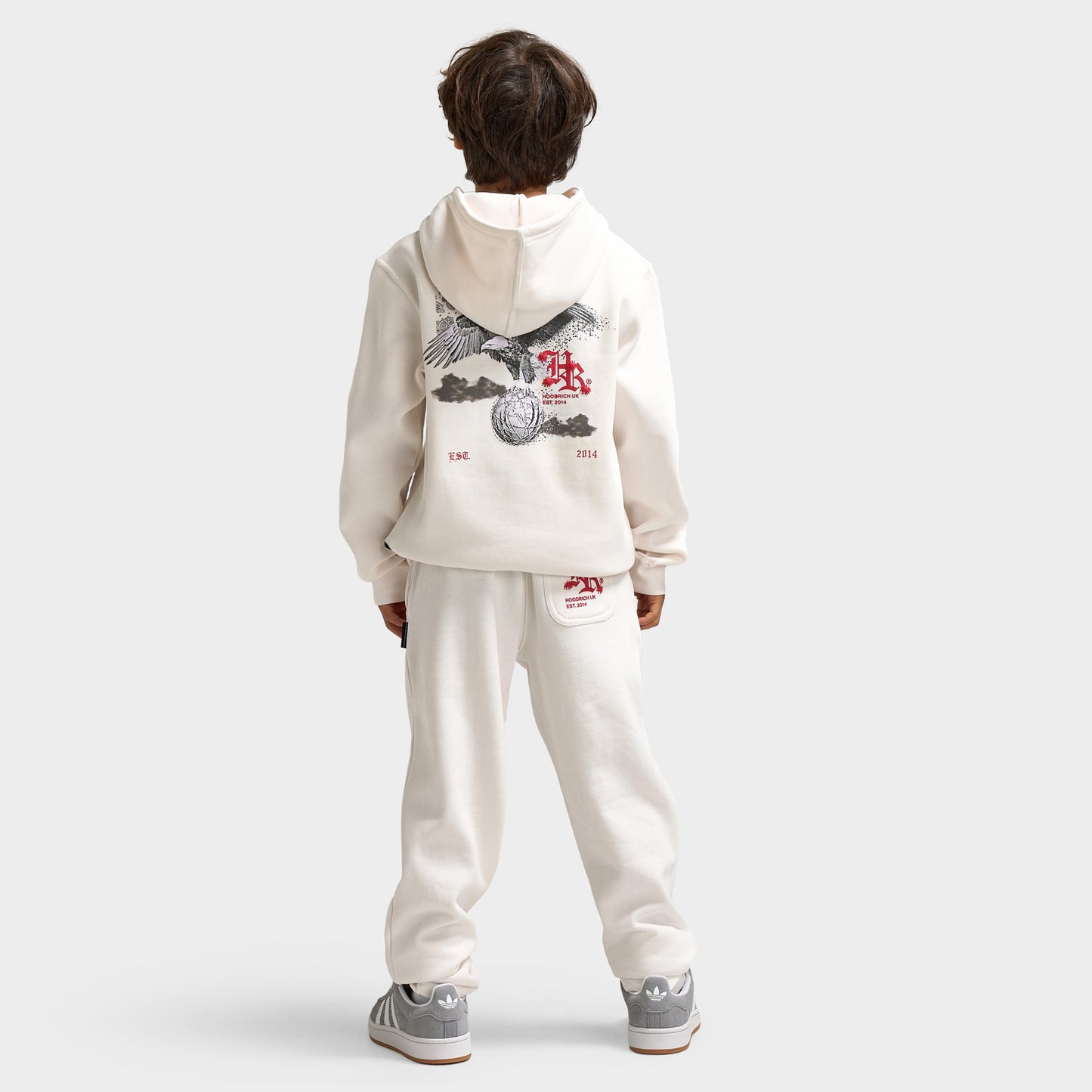 Hoodrich Junior Eagle Chandail à Capuchon Blanc De Blanc / Noir - Lychee