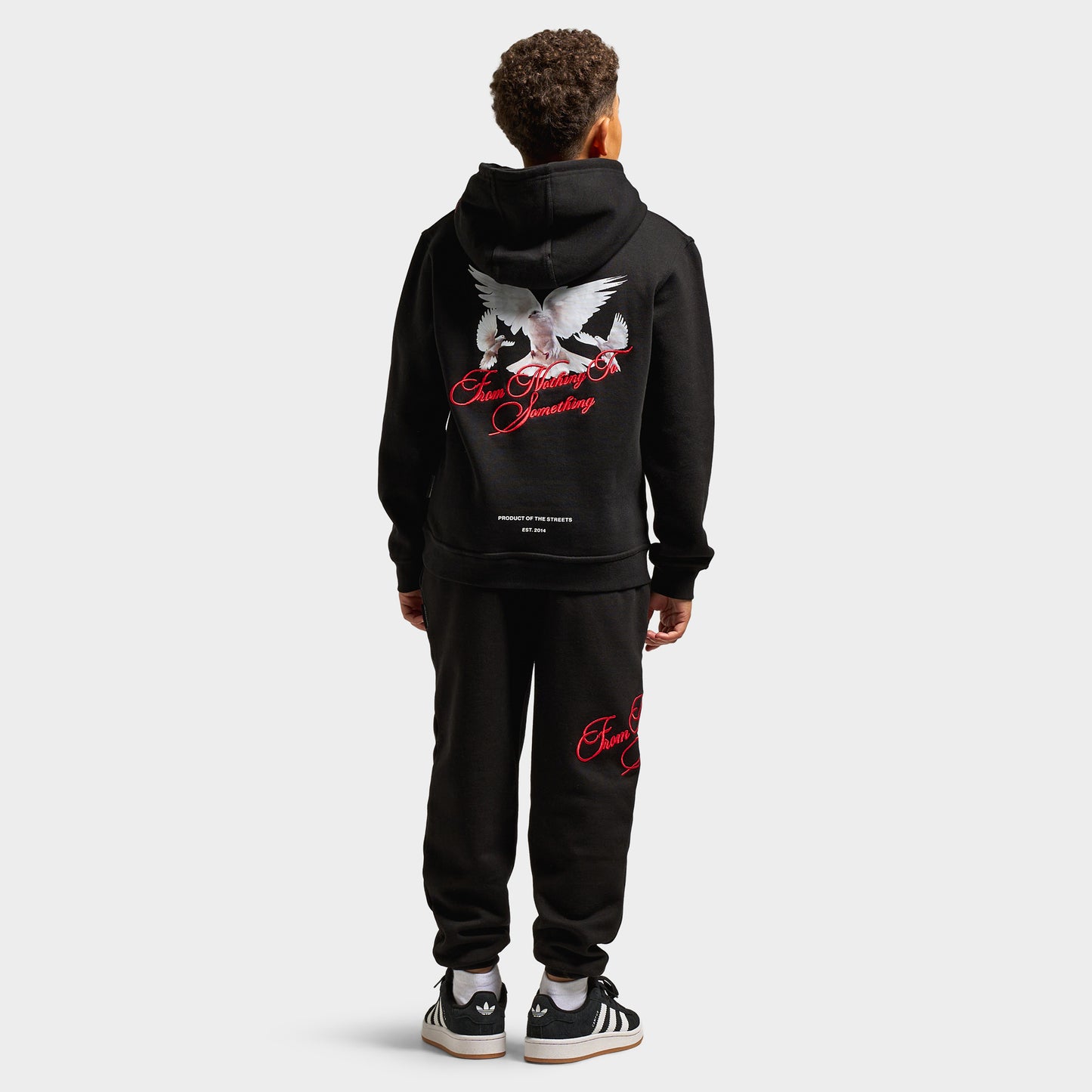 Hoodrich Juniors' Flight 3 Panel Hoodie Black / White - Lychee