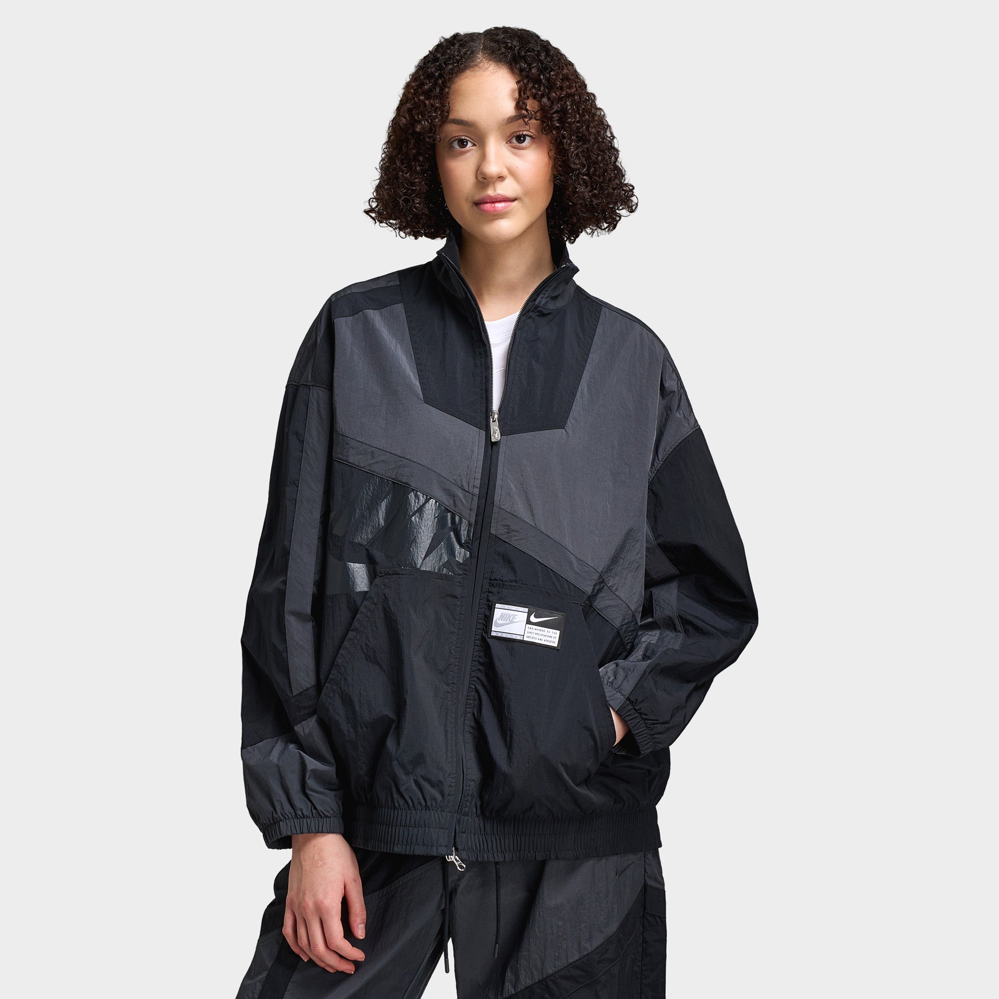 Nike Sportswear Street Women's Woven Jacket Anthracite Black