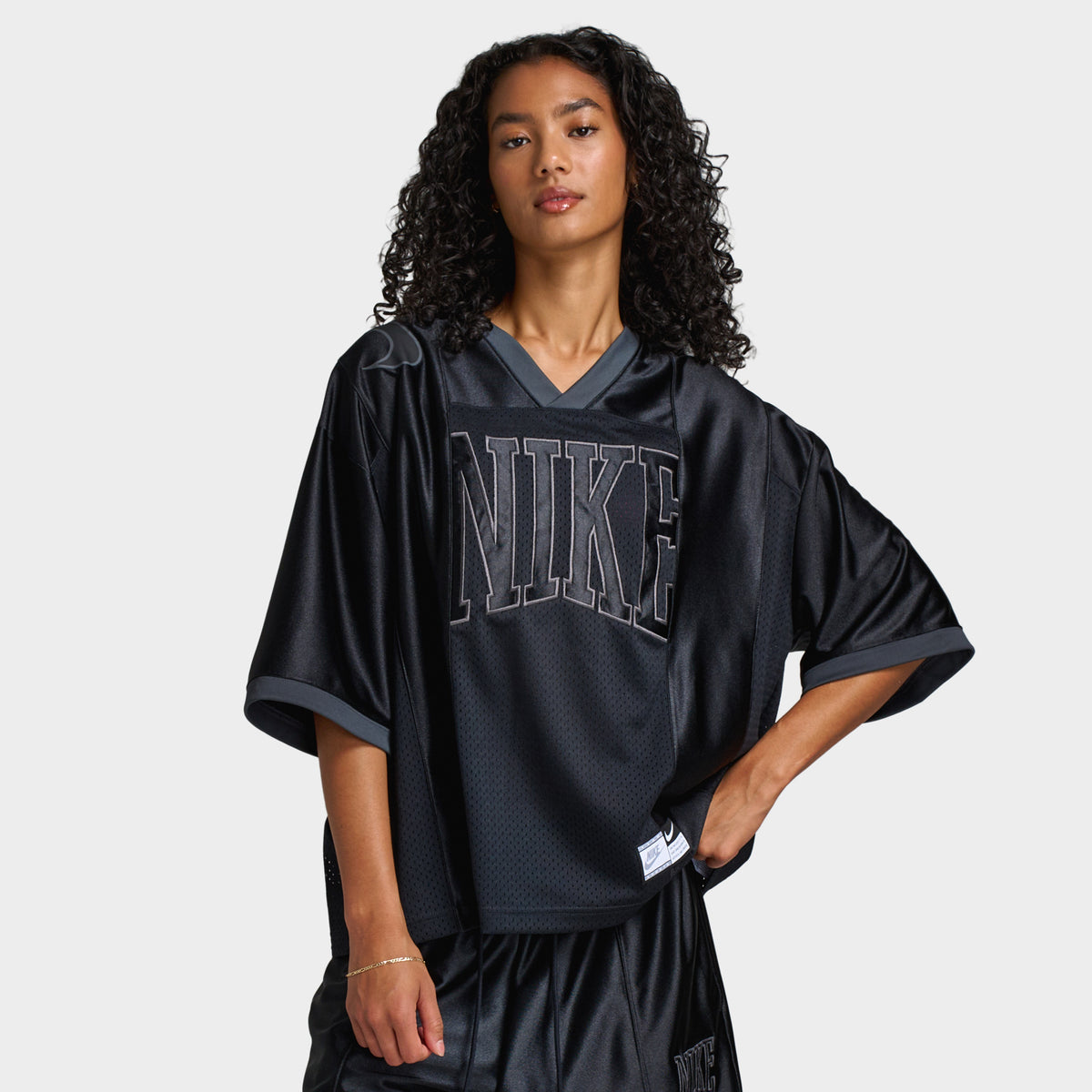 【NIKE】Sportswear★スポーツウェア★フーディ★Anthracite Nike Sportswear Street Women's Oversized Graphic Jersey