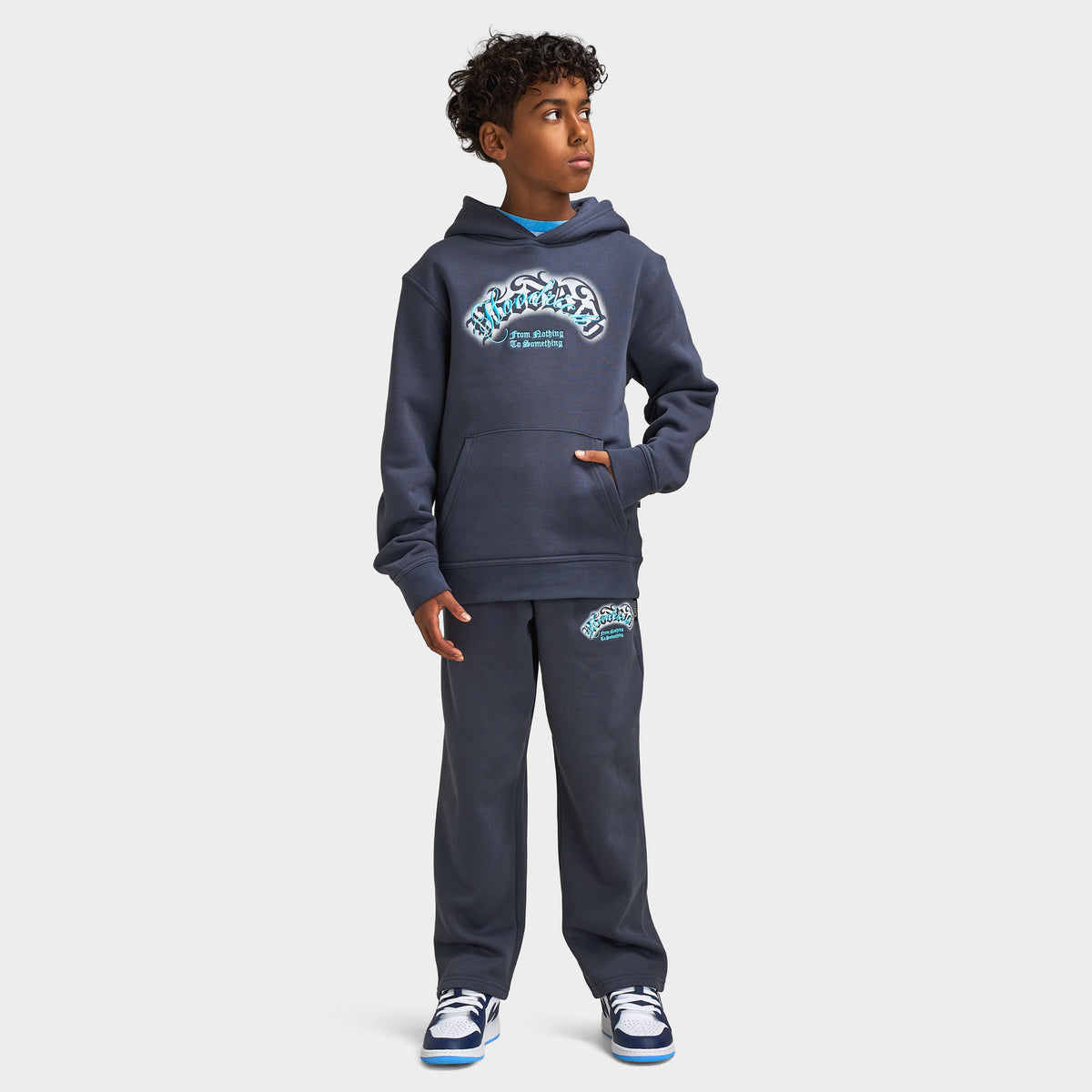 Hoodrich Juniors Sign Regular Fit Joggers Ombre Blue / Aquarius