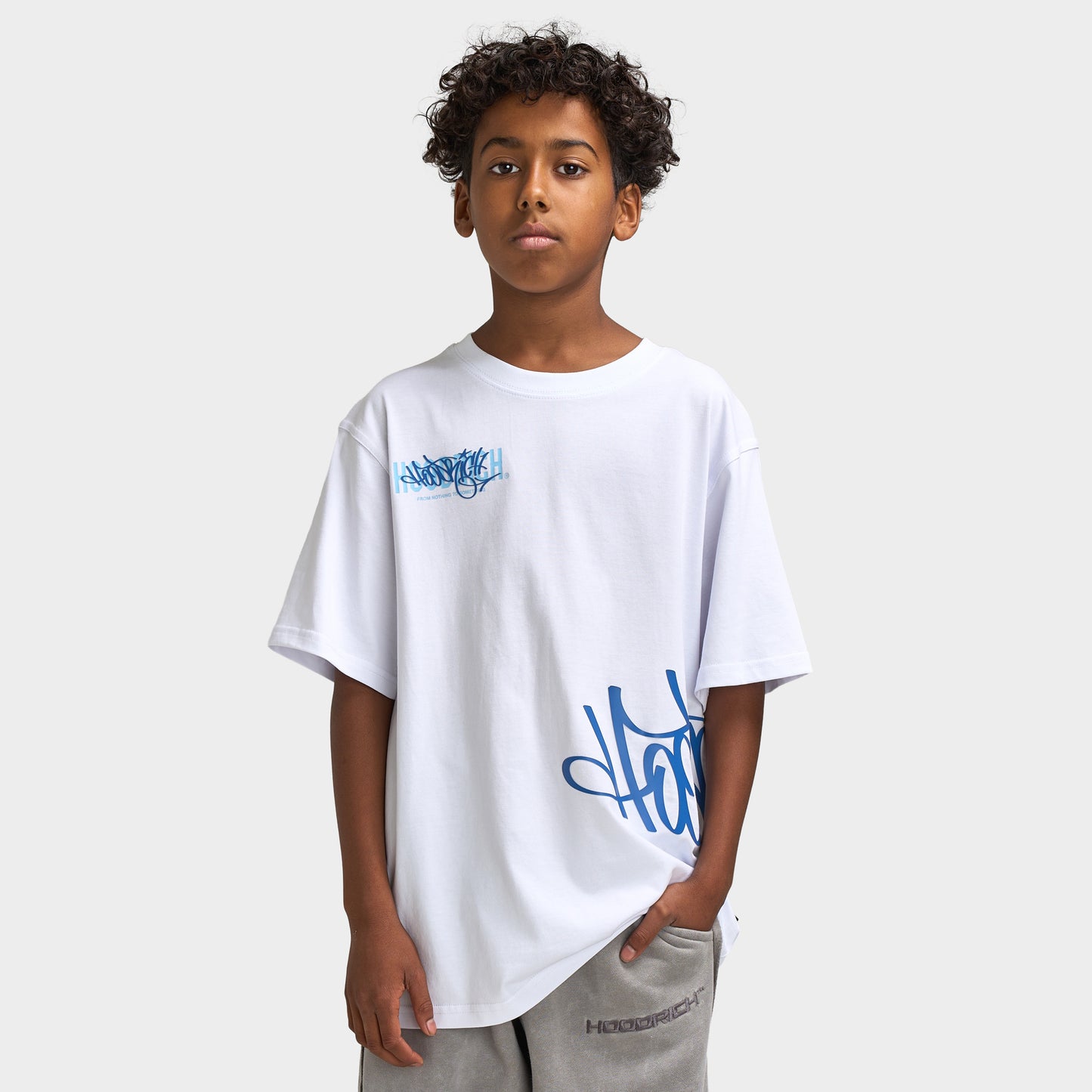 Hoodrich Juniors' Climb Oversized T-Shirt / White
