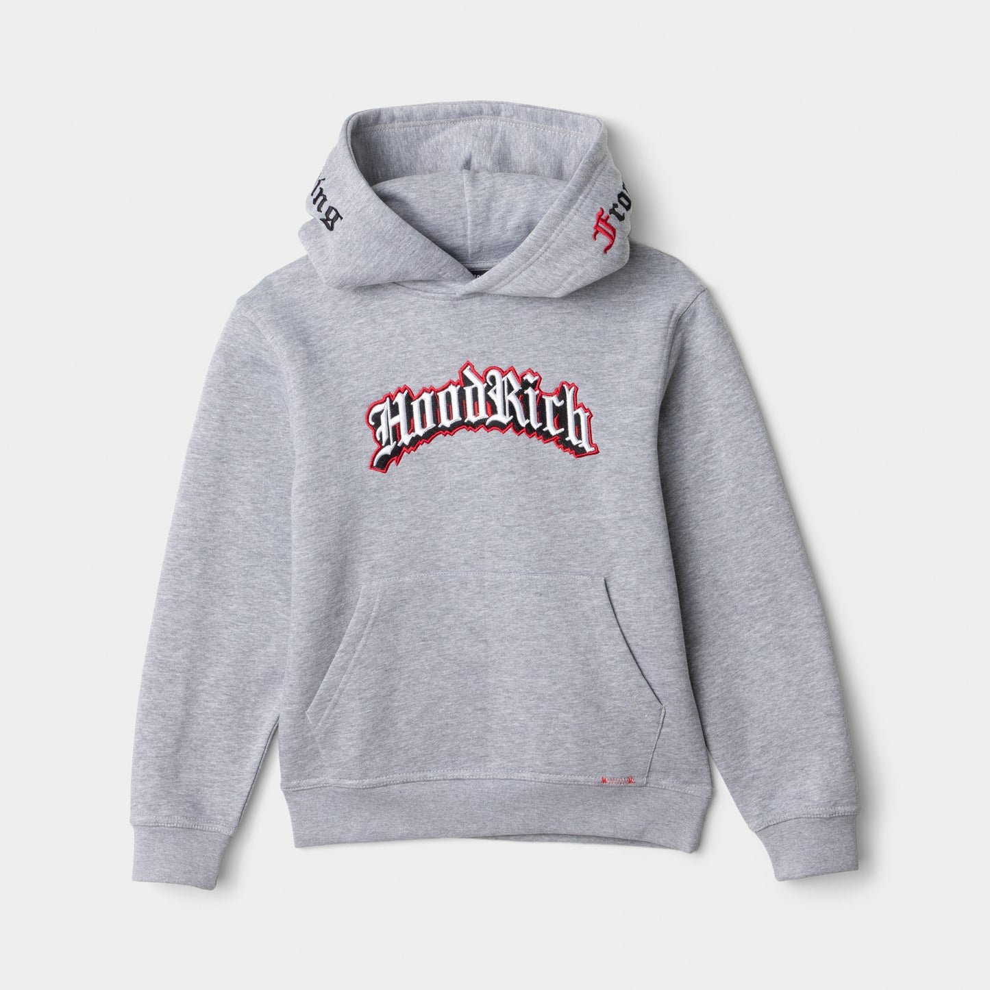 Hoodrich Juniors' Gothic Pullover Hoodie Heather Grey / White - Lychee