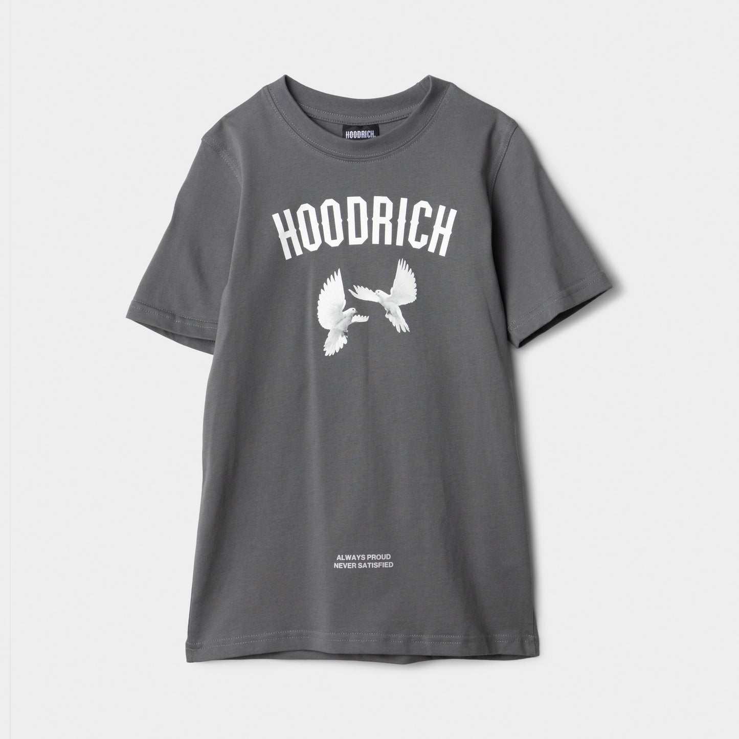 Hoodrich Junior Garçons T-Shirt graphique Flight Fumée de lave / Blanc - Gris silencieux