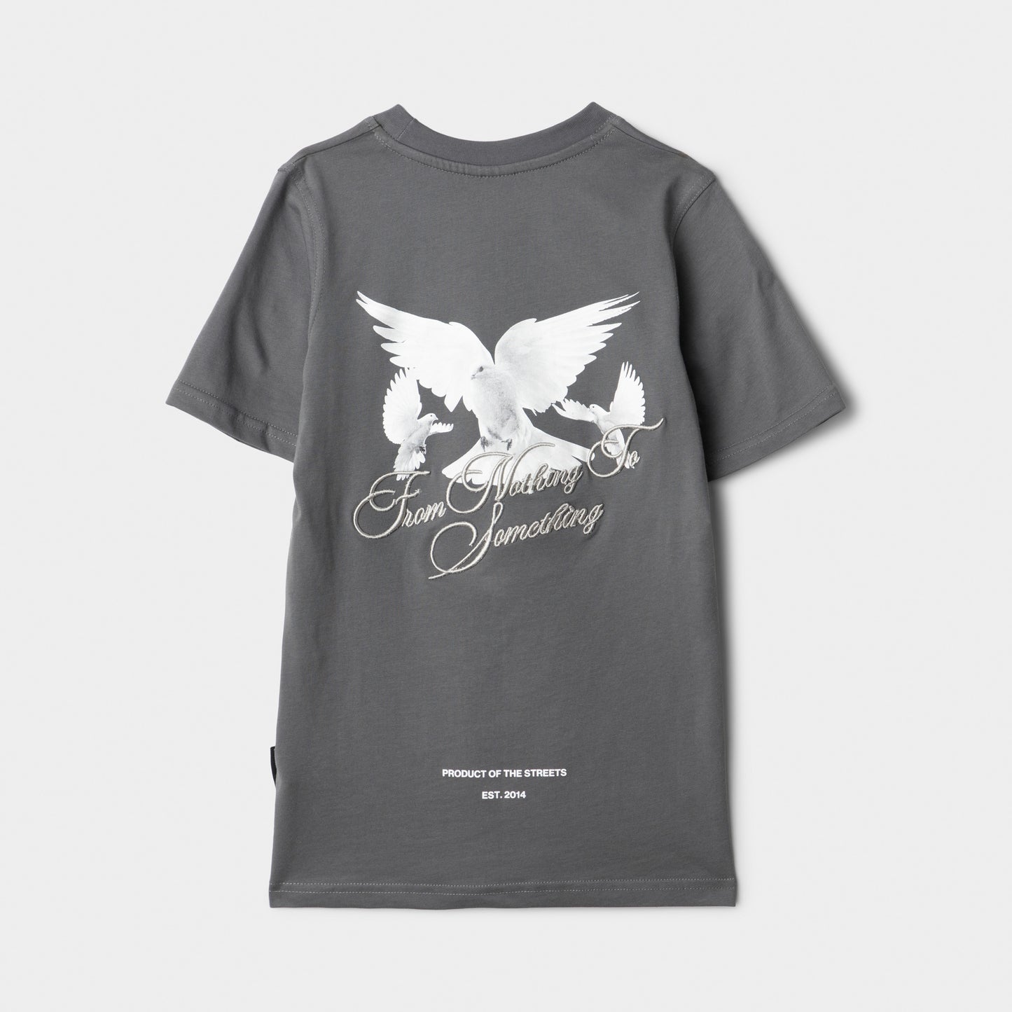 Hoodrich Junior Garçons T-Shirt graphique Flight Fumée de lave / Blanc - Gris silencieux