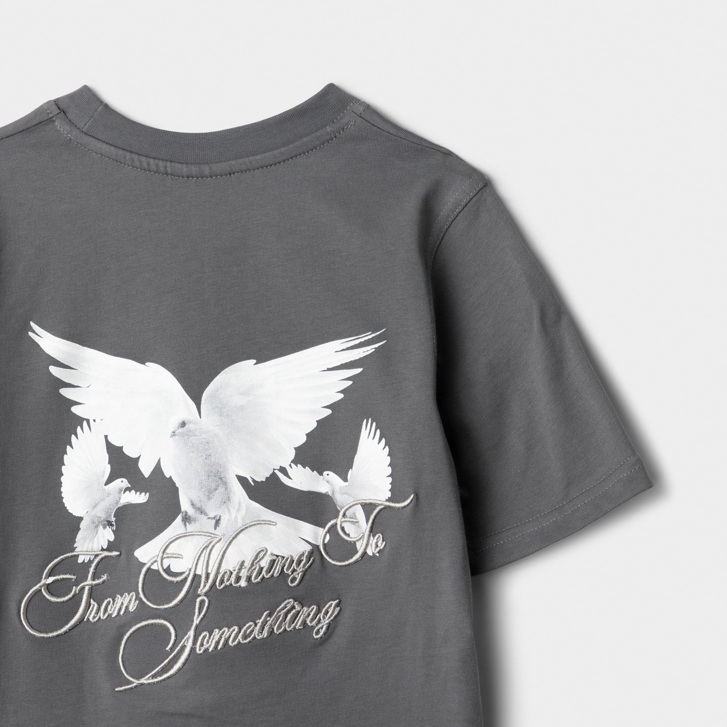 Hoodrich Junior Garçons T-Shirt graphique Flight Fumée de lave / Blanc - Gris silencieux