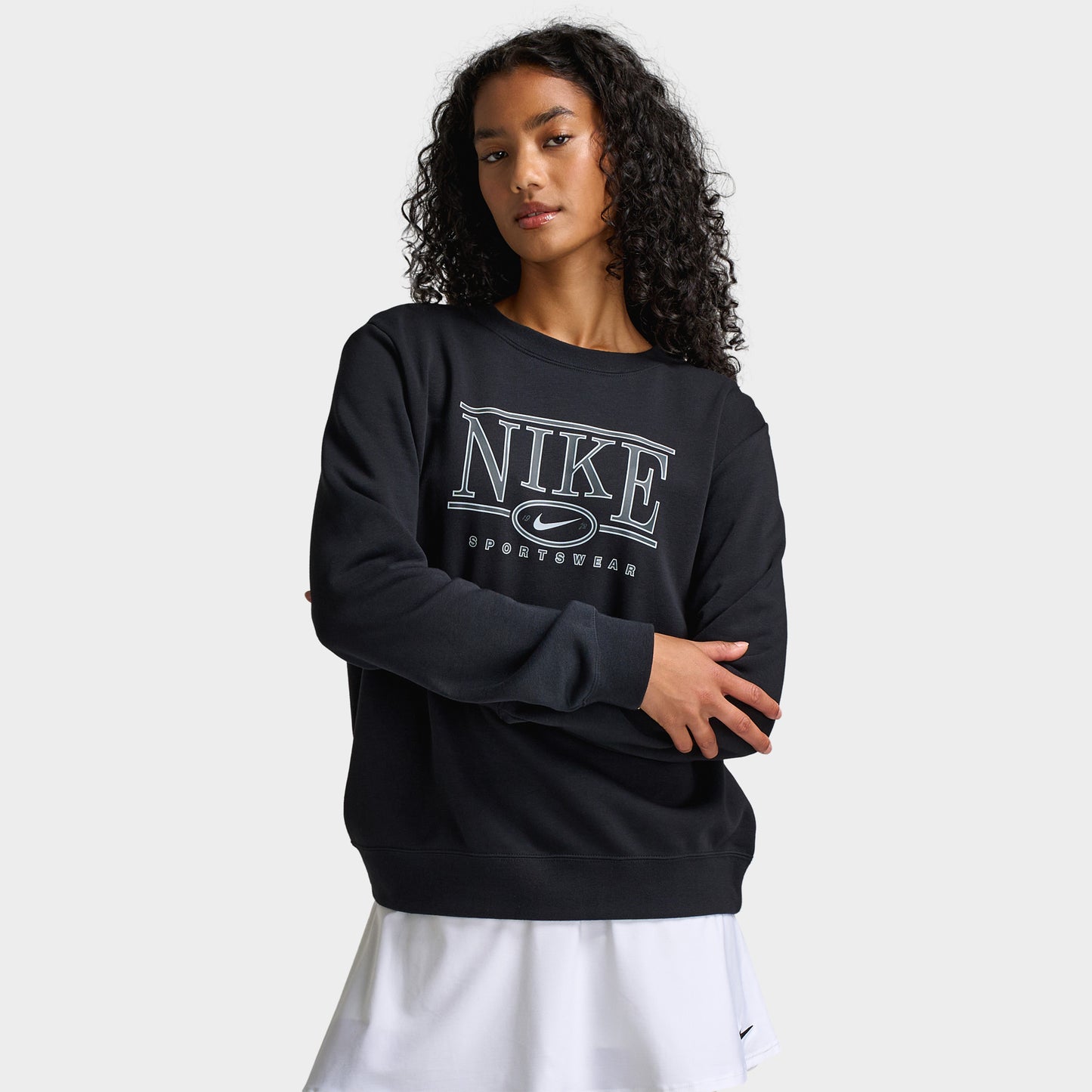 Nike Sportswear Women's Logo Crewneck / Black