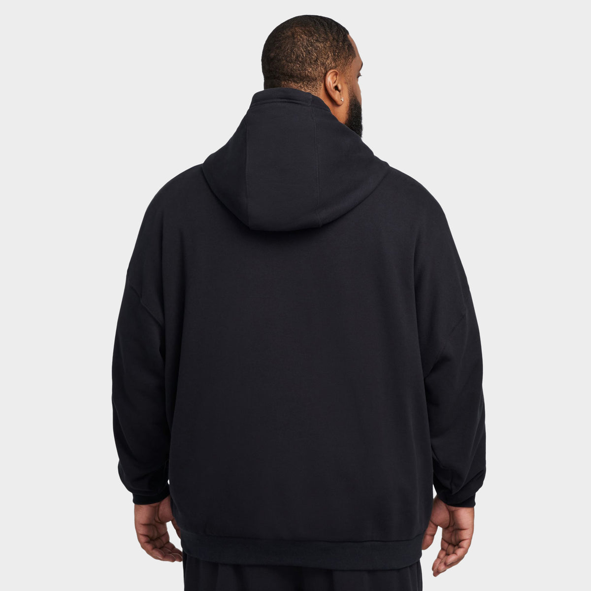 Nike club pullover hoodie black sale