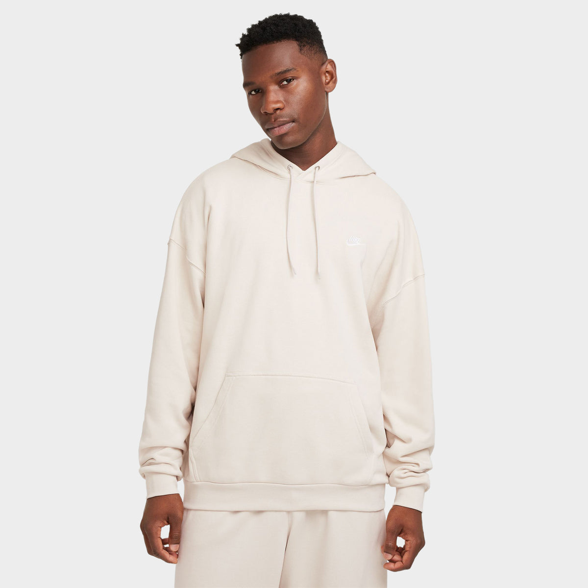 Nike Sportswear Oversized French Terry Pullover Hoodie Light Orewood B JD Sports