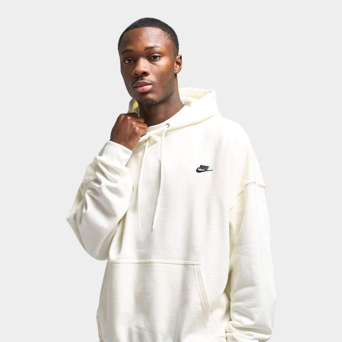 Nike Club Oversized Hoodie Sail / Sail - Black