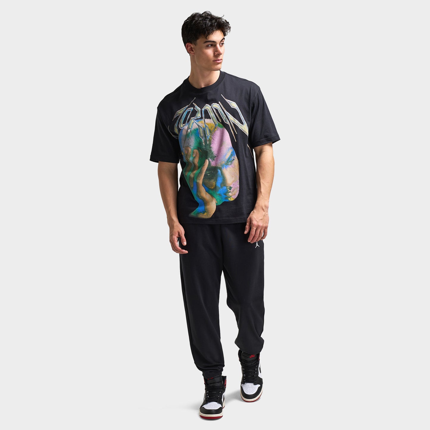Jordan Dri-FIT Think Graphic T-Shirt Noir / Blanc