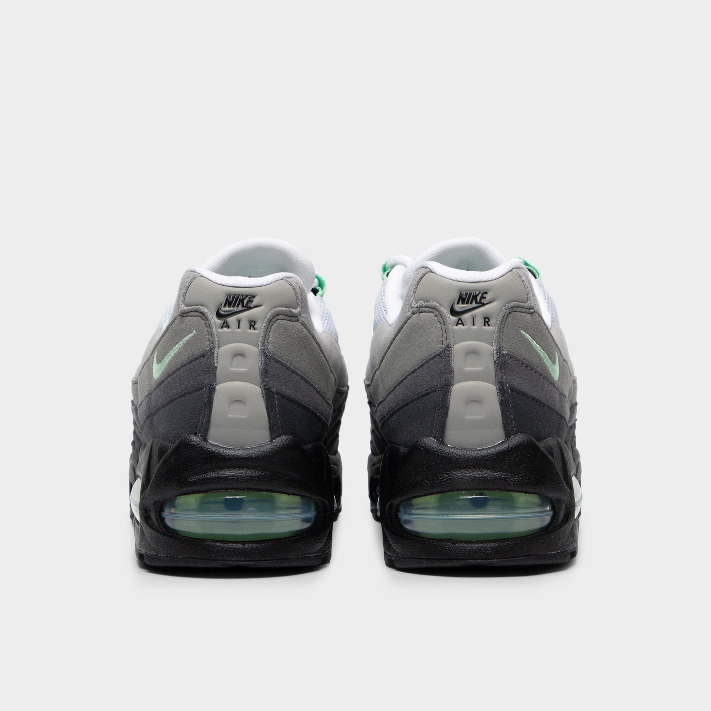 Nike Femmes Air Max 95 OG Noir / Menthe fraîche - Gris moyen