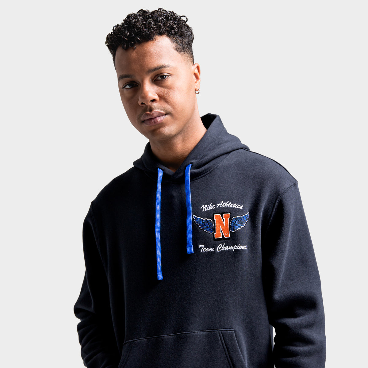 Nike Sportswear Club Fleece Swoosh High Pullover Hoodie Black JD Sports