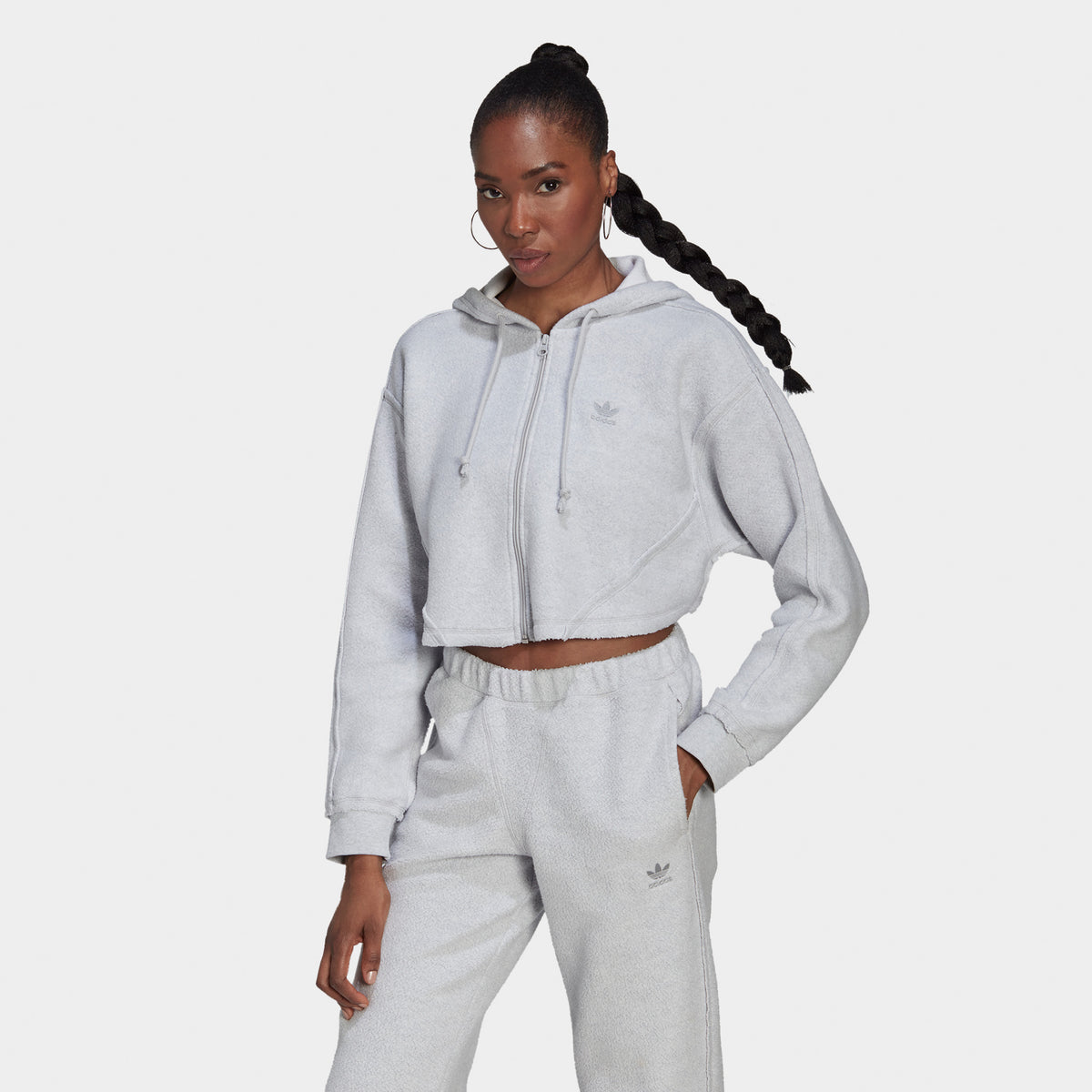 Adidas light grey hoodie shop