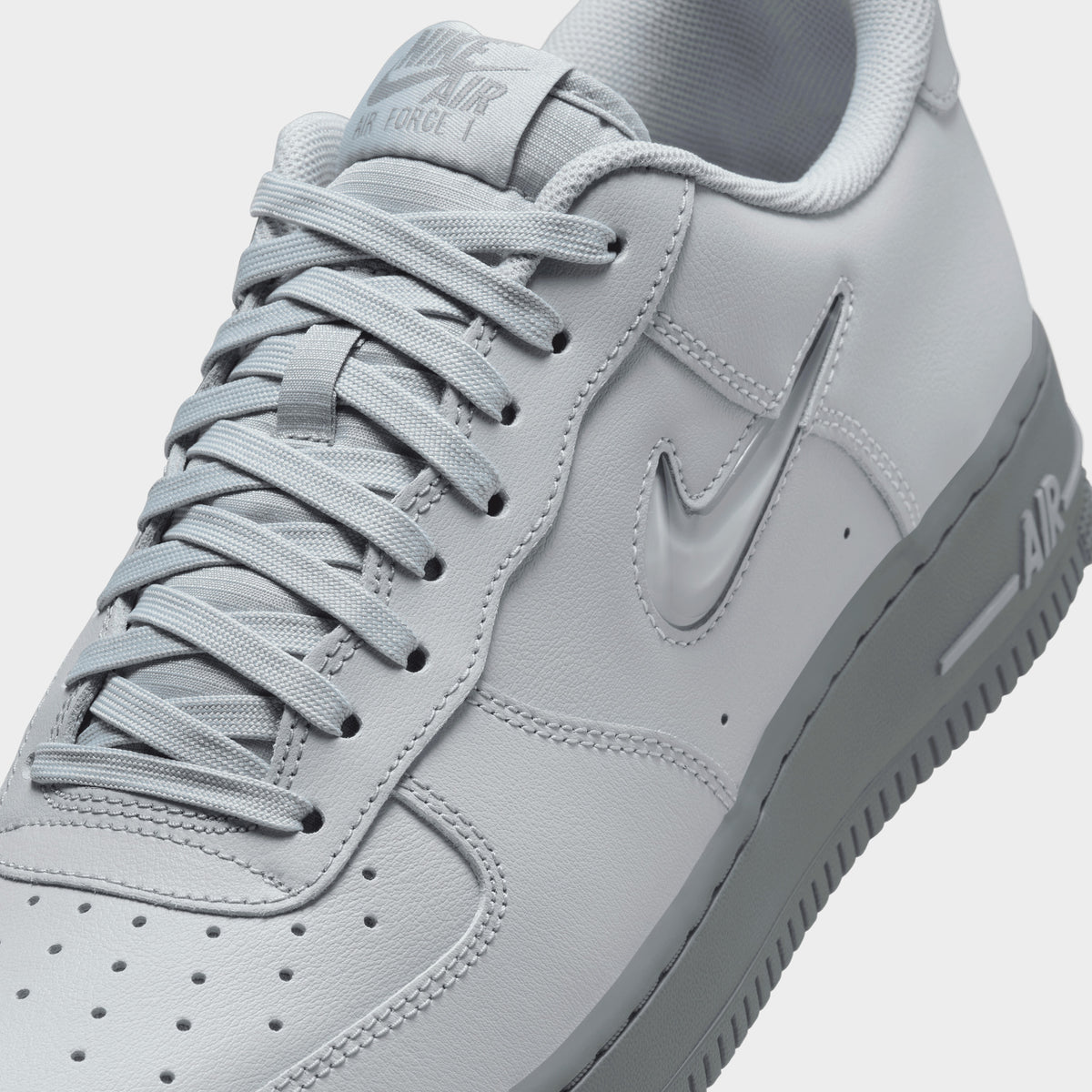 Wolf Grey Air Force Jewel Trainers Nike Air Force Wolf Grey/white On Sale